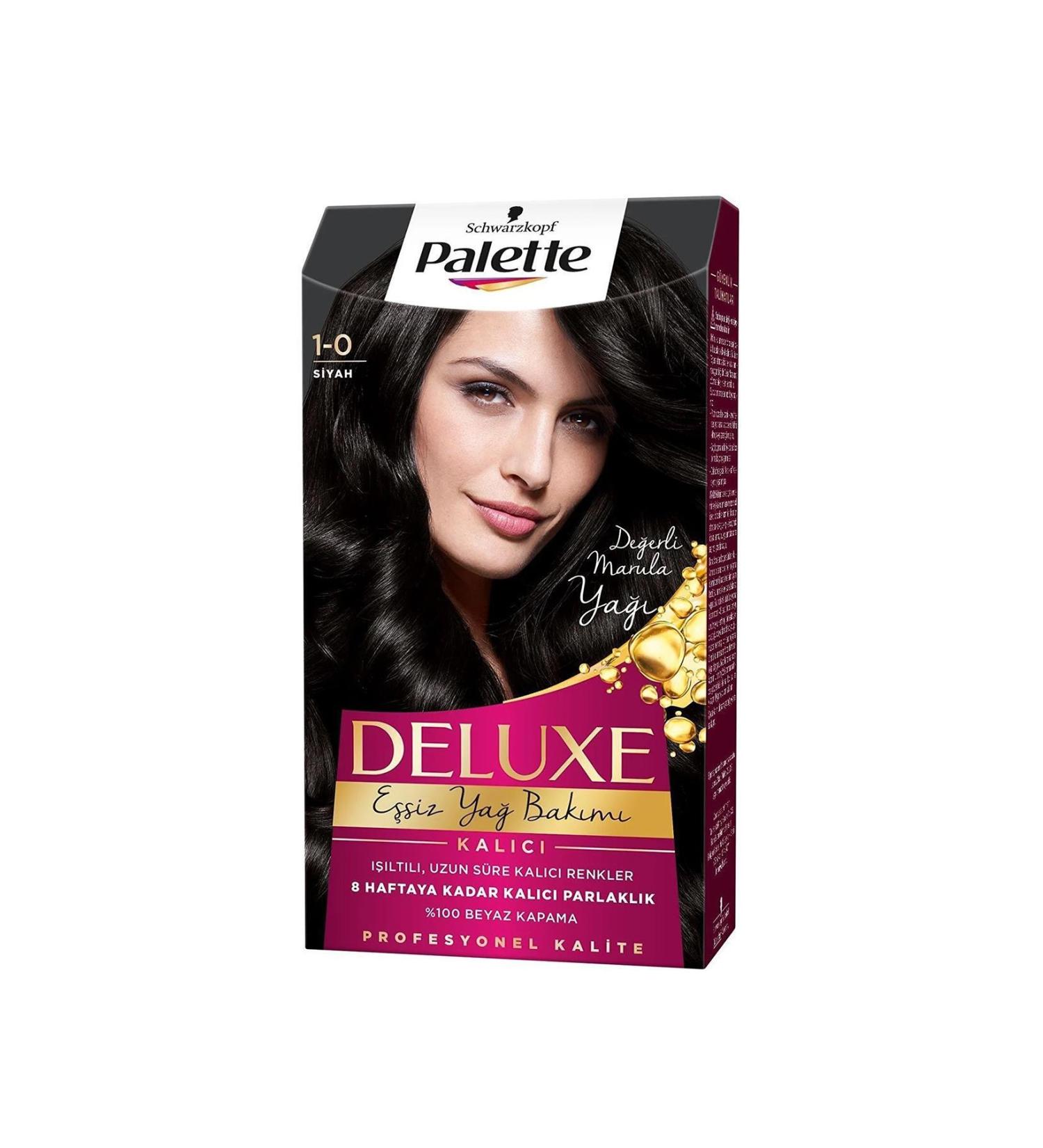 Palette Deluxe Hair Dye No: 1.0 Black