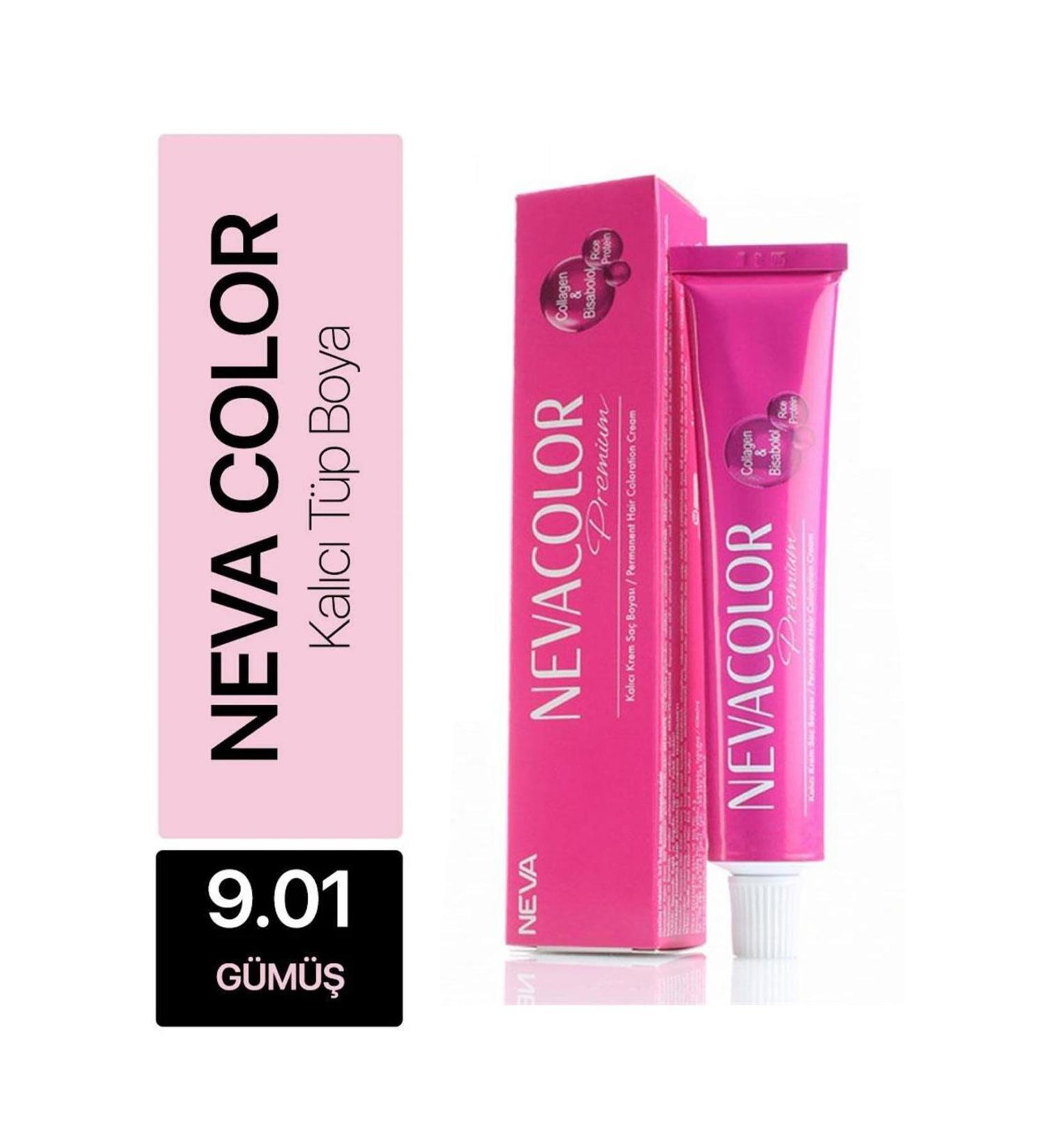Neva Color Nevacolor Tube Hair Dye No: 9.01 Silver - Buy Online on GoSupps.com