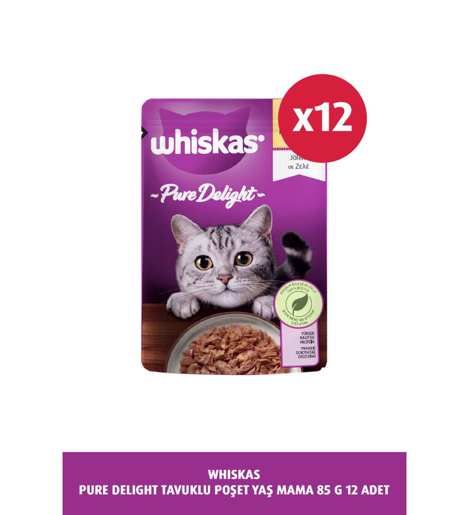 Whiskas Pure Delight Chicken Bag Wet Food 85 G 12X - Buy Online on GoSupps.com