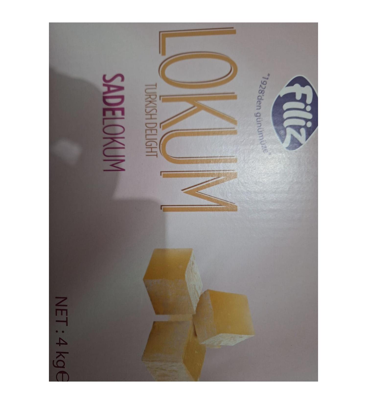 F L Z DELIGHT TURKISH DELIGHT PLAIN DELIGHT 4 KG PRODUCED FROM SUGAR BEET