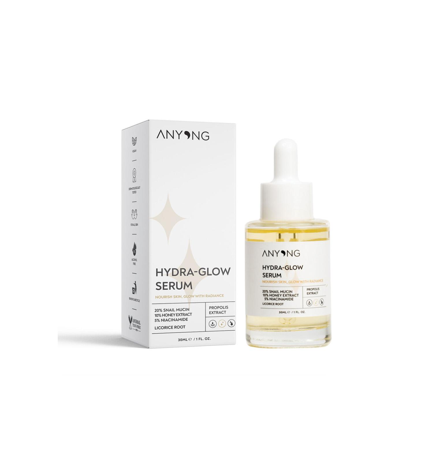 Anyong Moisturizing Brightening Soothing Revitalizing Serum 30 ml (SNAIL EXTRACT & HONEY & NIACINAMIDE) - Buy Online on GoSupps.com