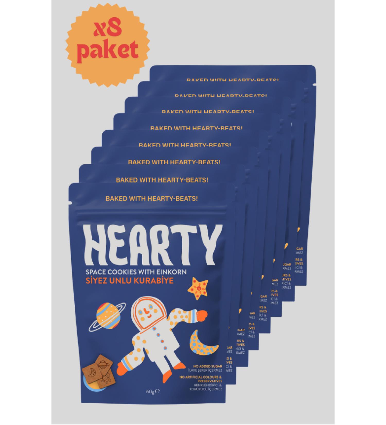Hearty 8 Pack Einkorn Flour Cookies 60g Sugar-free Additive-free Healthy Snack for Kids - Buy Online on GoSupps.com