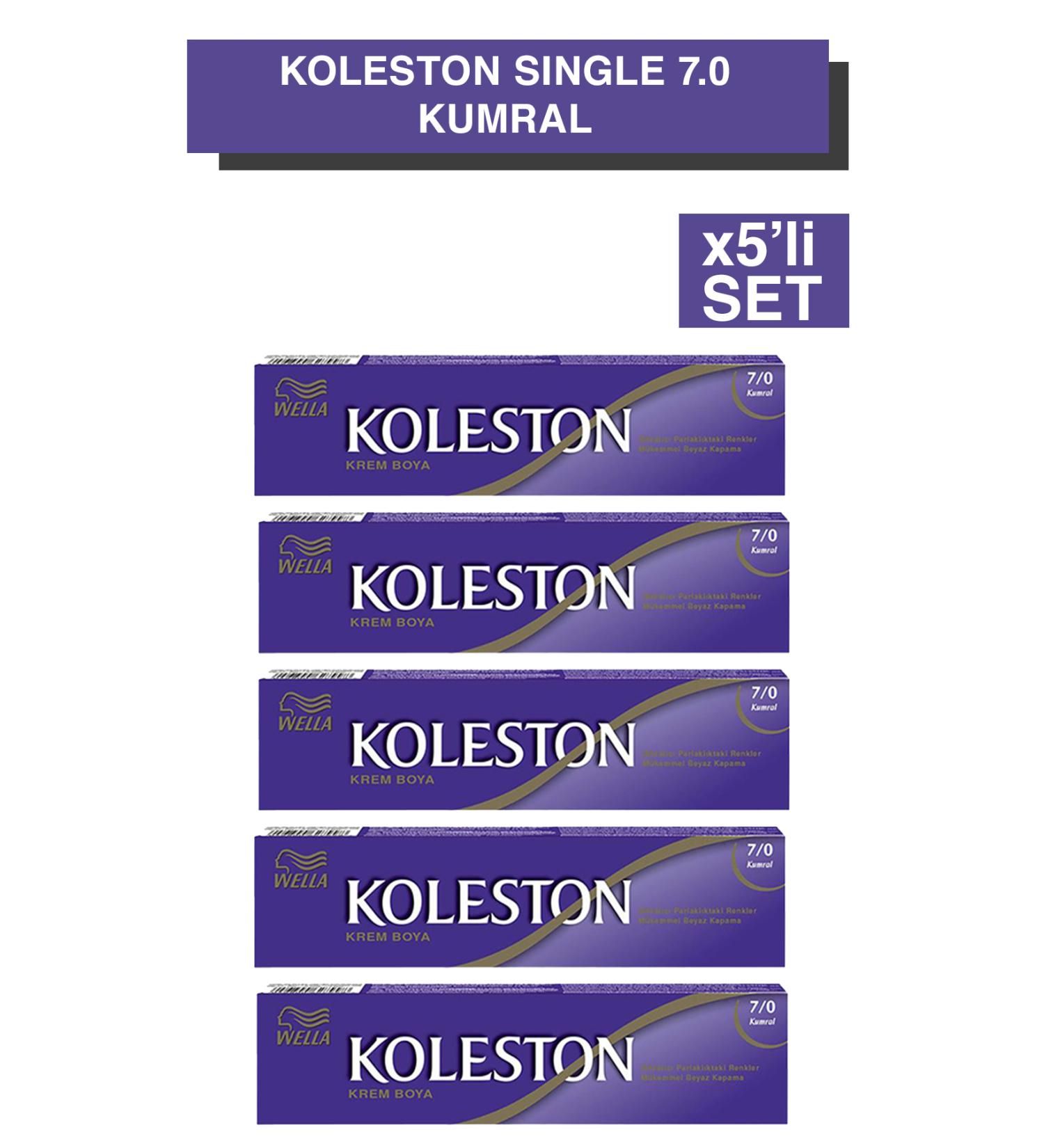 Wella Koleston Single Tube Dye 7/0 Blonde x5 Set - Buy Online on GoSupps.com
