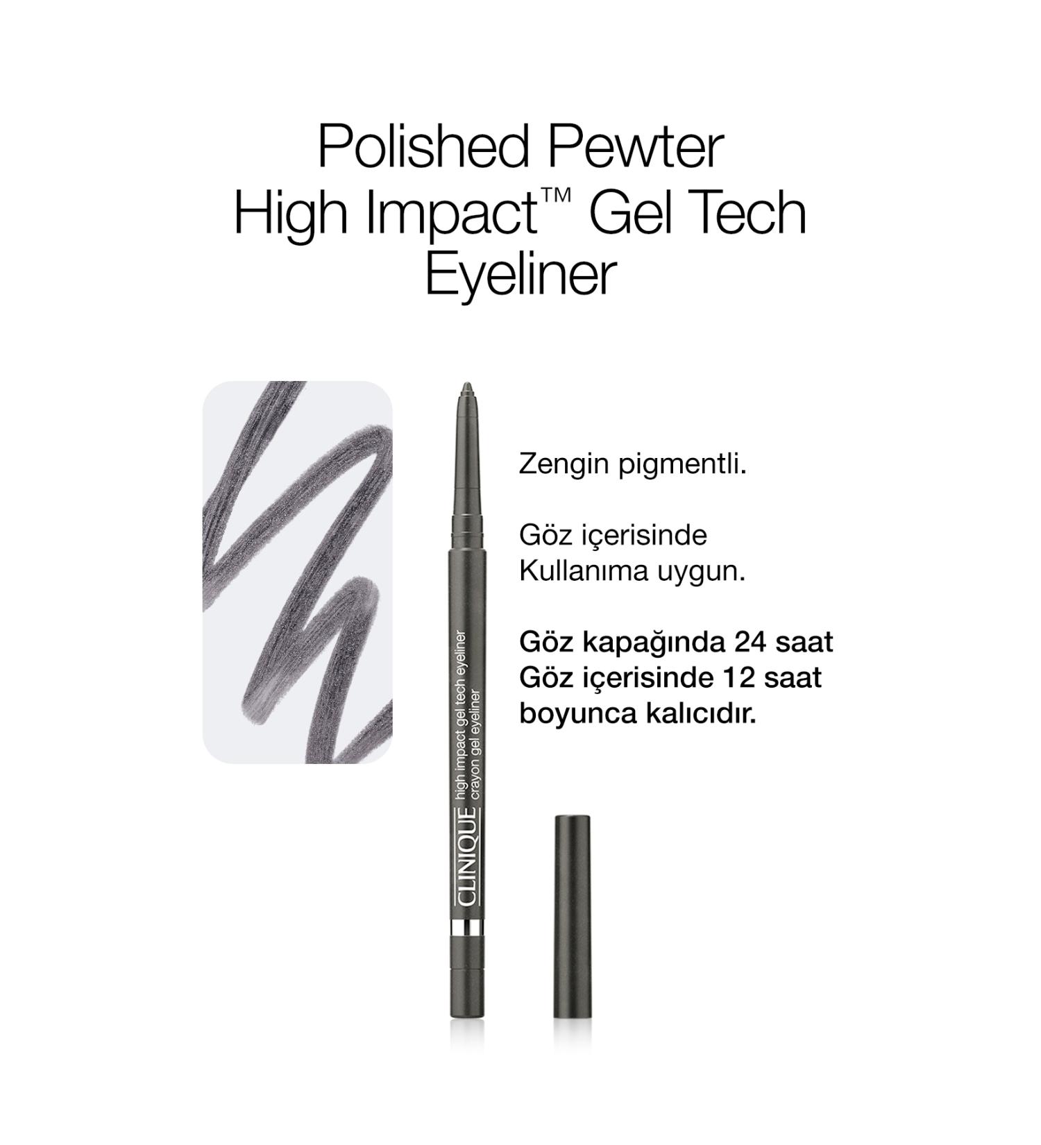 Clinique High Impact Gel Tech Eyeliner - Polished Pewter - Buy Online on GoSupps.com