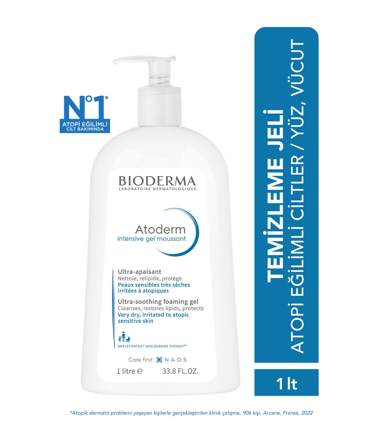 Bioderma Atoderm Intensive Foaming Gel 1 L - Buy Online on GoSupps.com