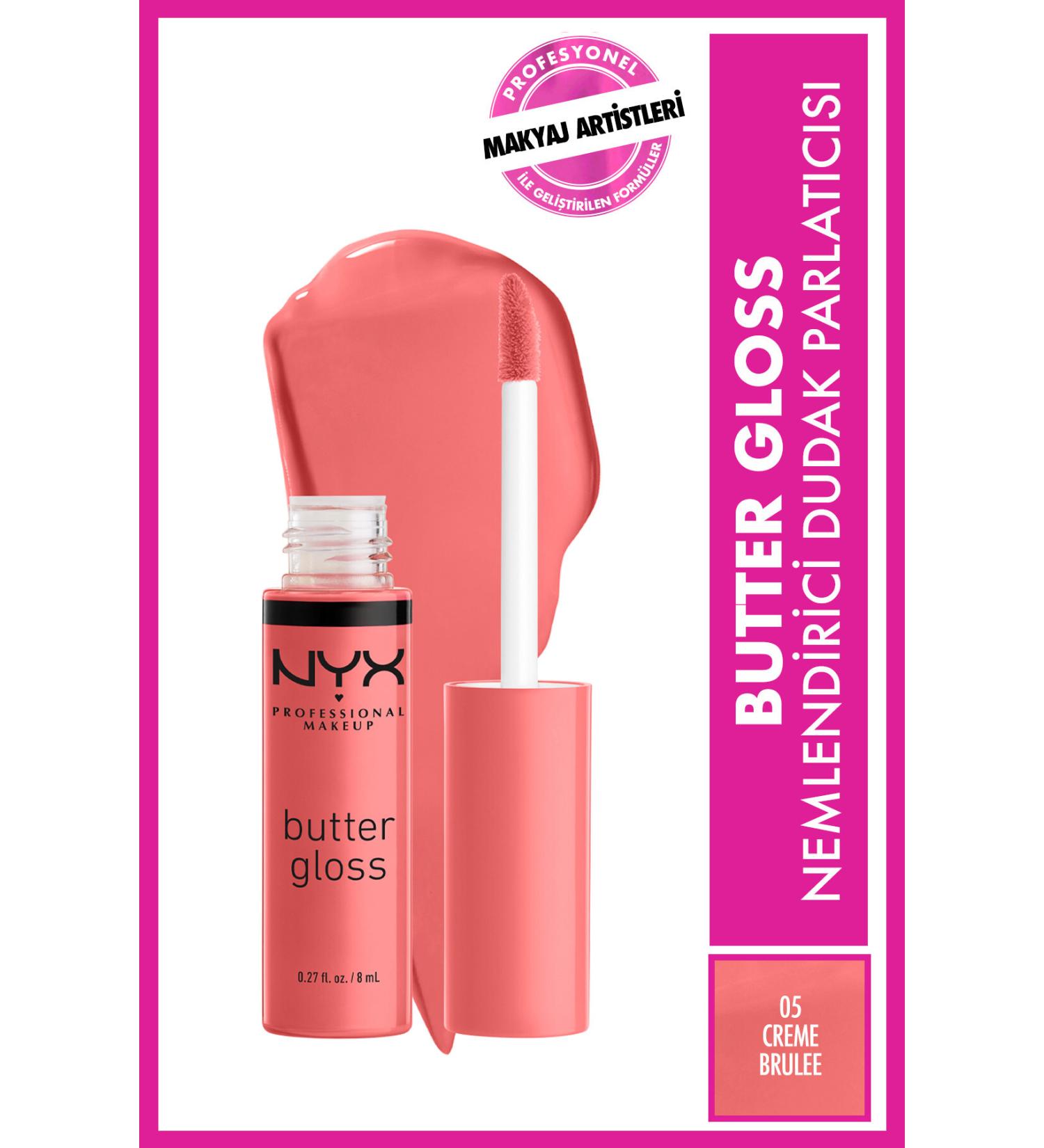 NYX Professional Makeup Lip Gloss - Butter Gloss Cr me Brul e 15 g 800897818494 - Buy Online on GoSupps.com
