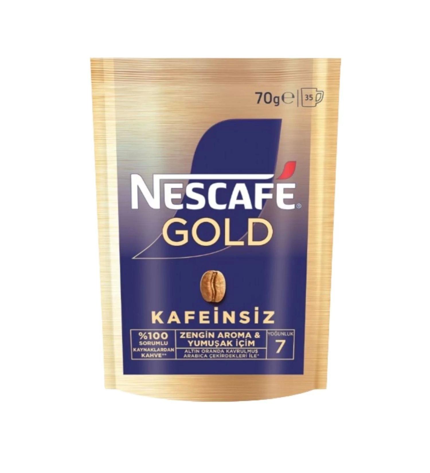 Nescafe Gold Decaf Decaffeinated Instant Coffee 70G