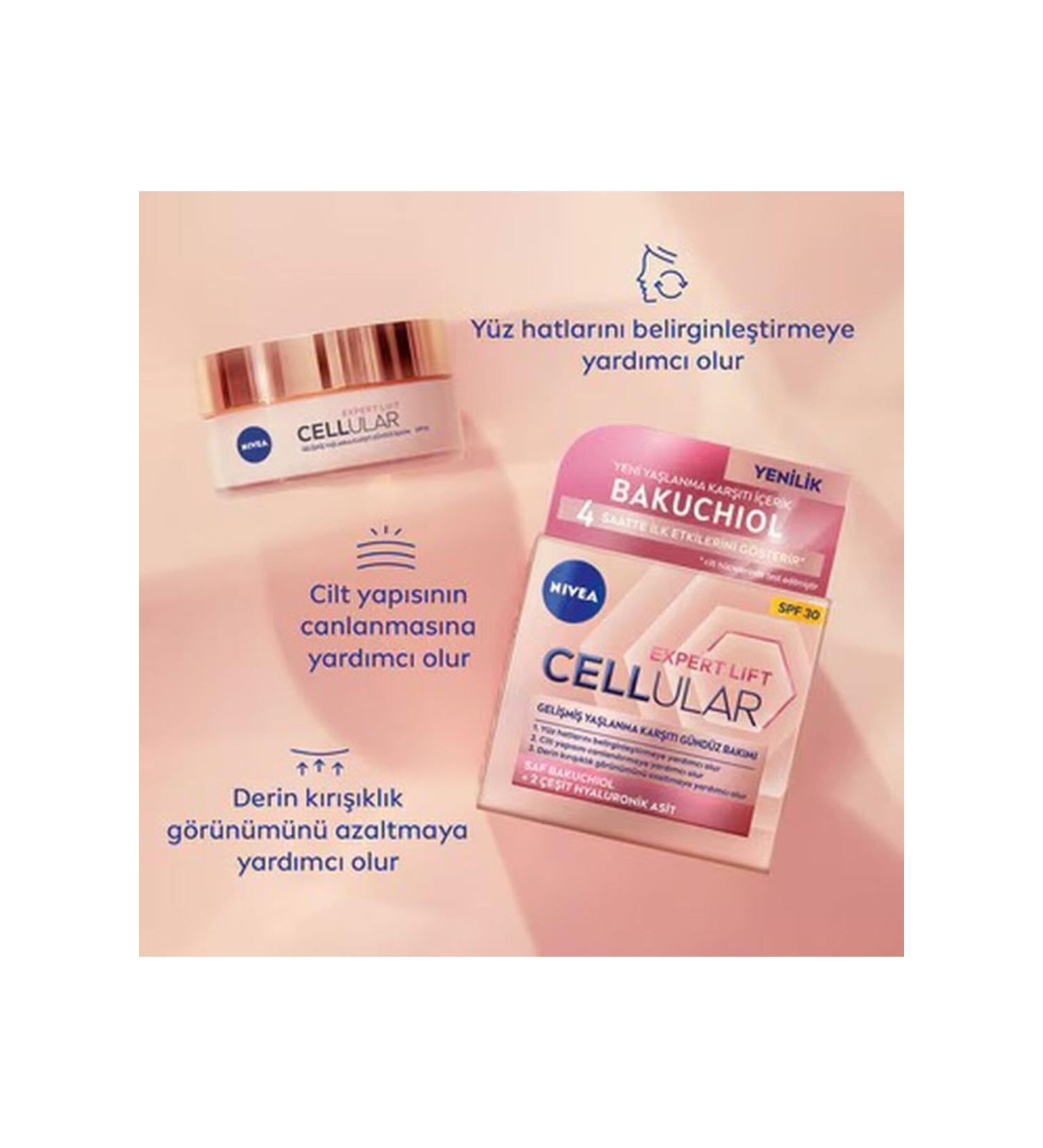 NIVEA Anti-Aging Skin Structure Revitalizing Day Cream with Hyaluronic Acid Content min.194