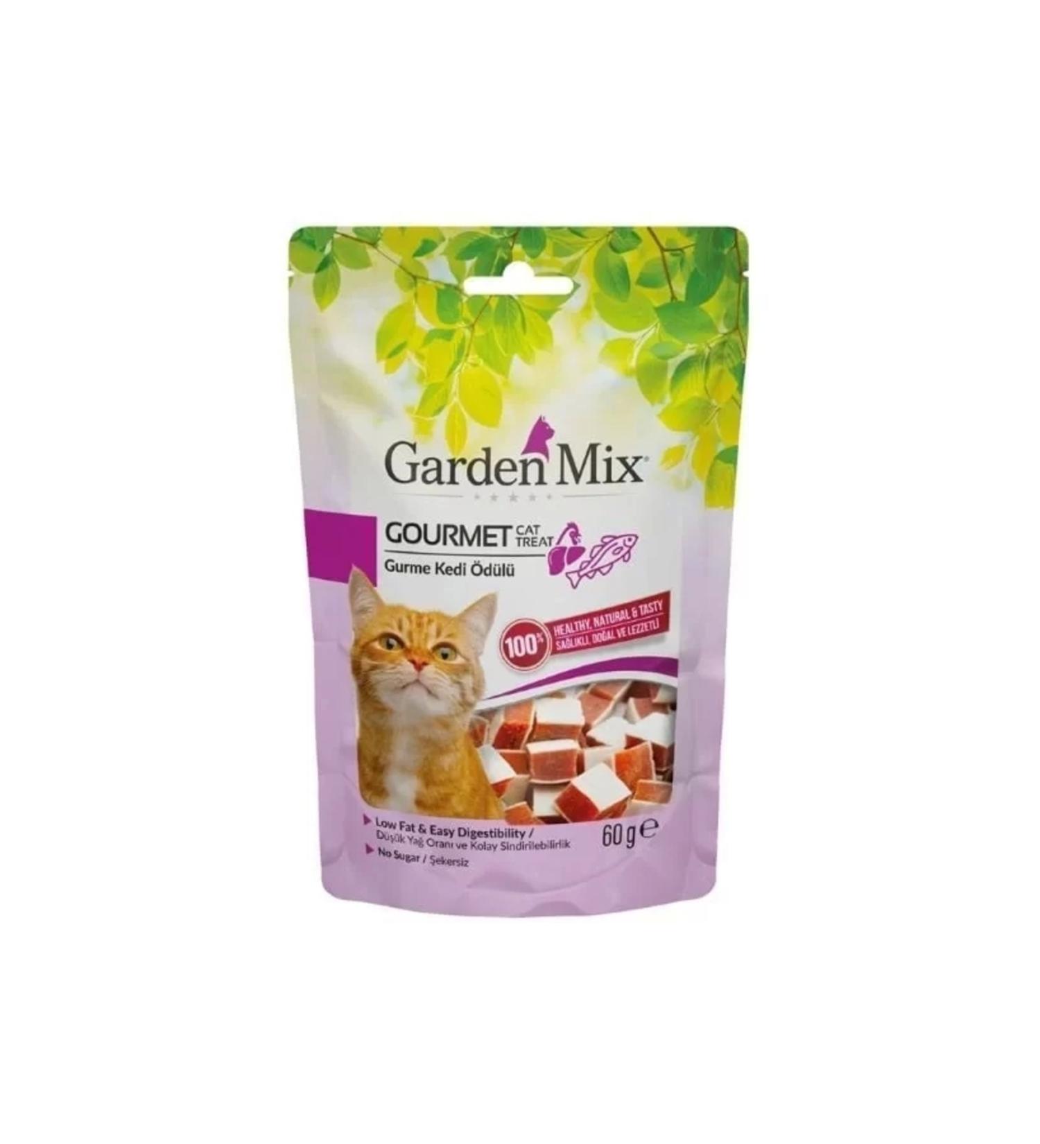 Raftantopla Garden Mix Gourmet Low Fat Sugar Free Cat Reward Food 60 Gr