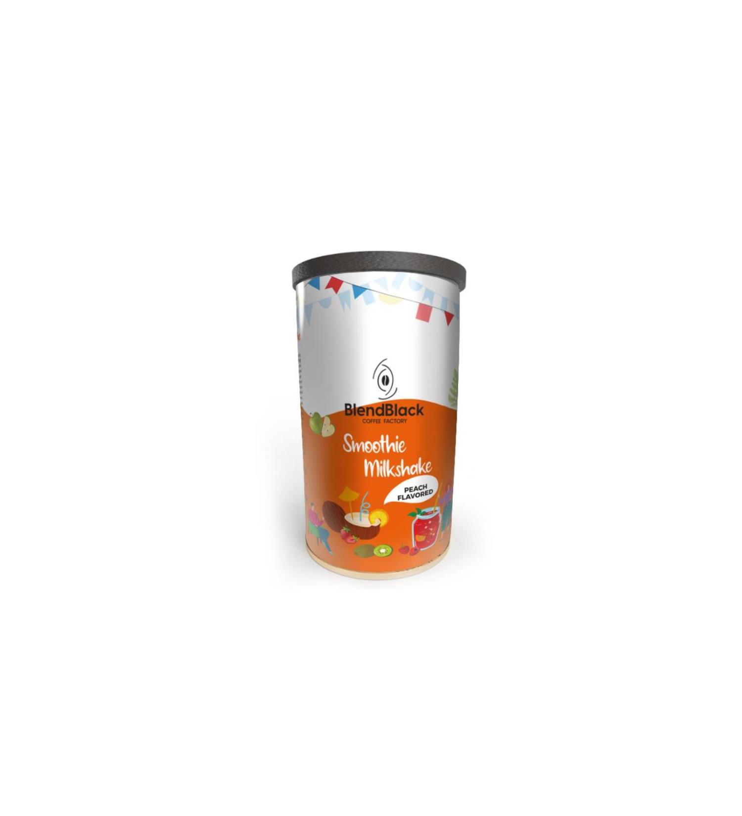 Blendblack Smoothie Milkshake Peach Flavored 500 gr Tin Box