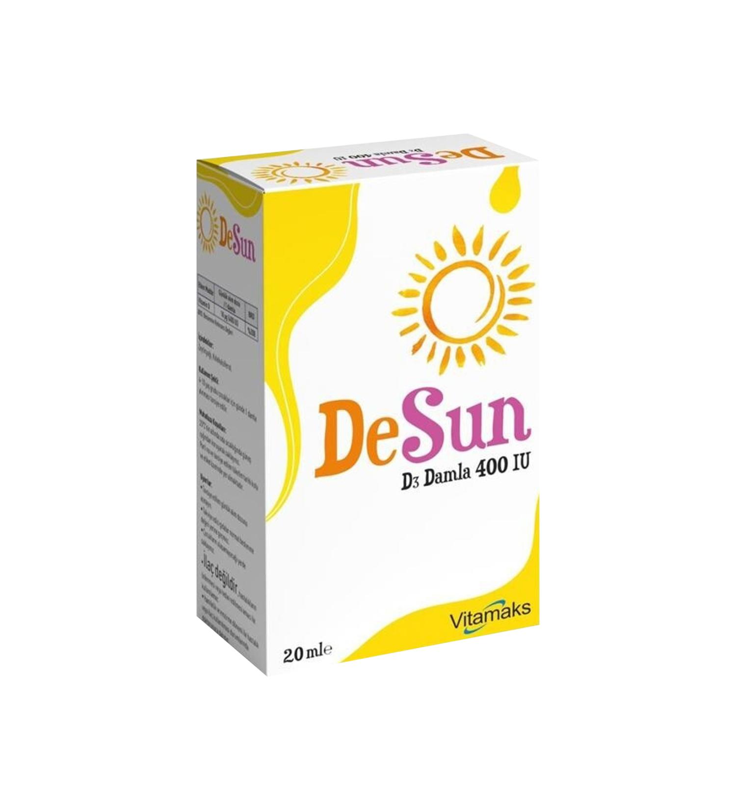 vitamaks DeSun Vitamin D3 400IU Drops 20 ML