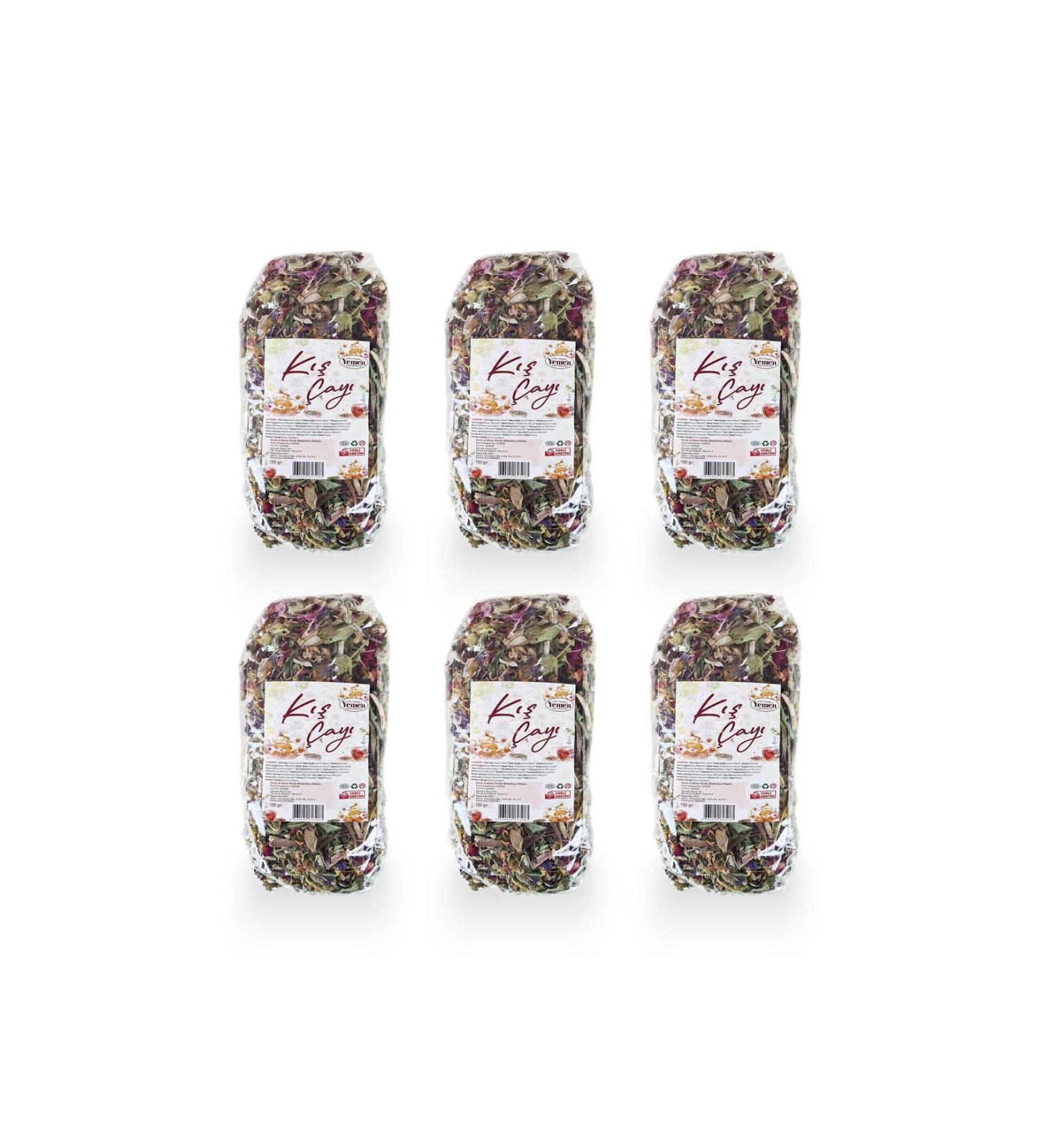 YEMEN KURUKAHVE Winter Tea - 150 gr x 6 - Yemen Kuru Kahvecisi