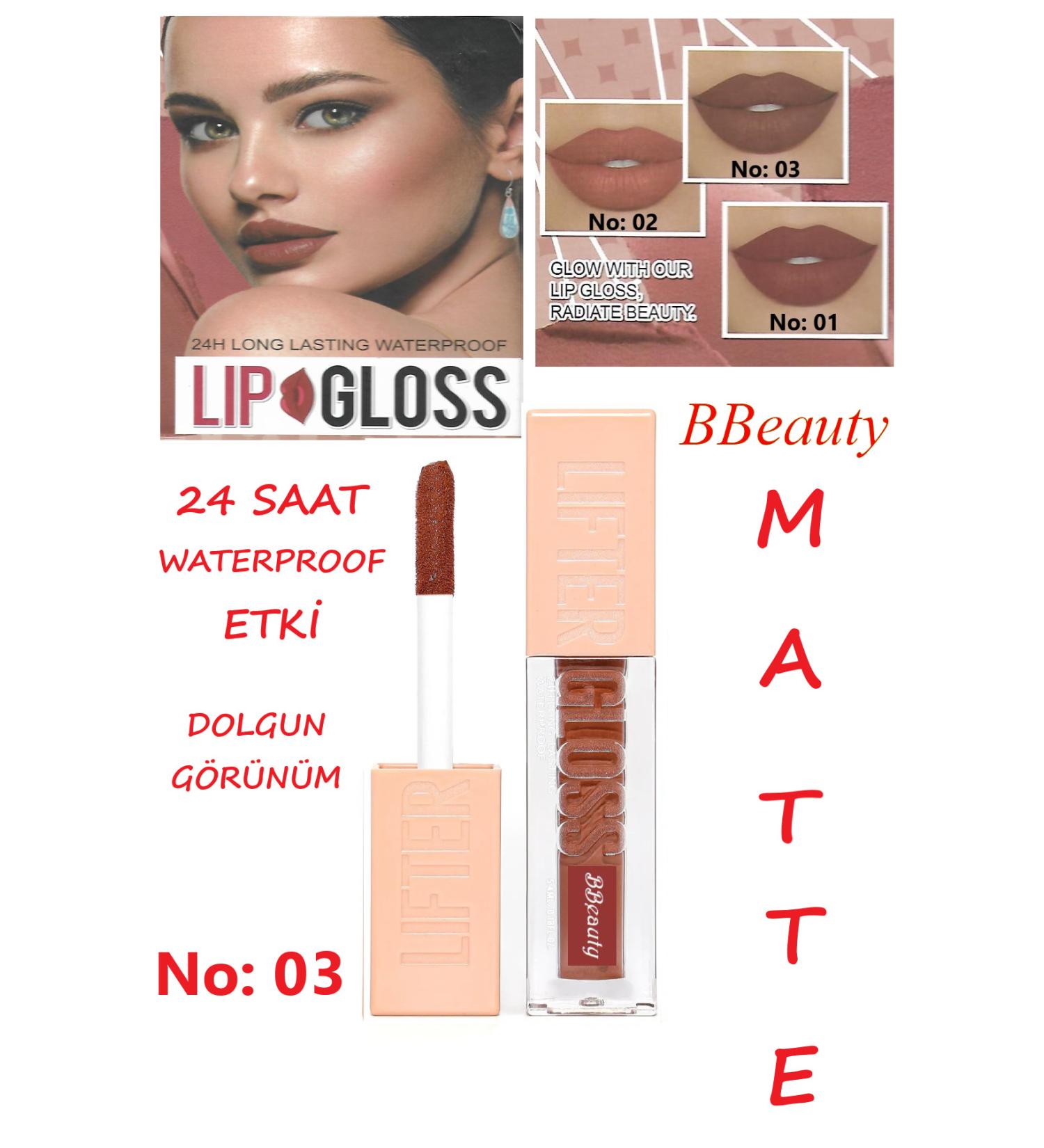 BBeauty Lifter 24 Hour Waterproof & Plumping Effect Permanent Matte Liquid Lipstick Matte Lipgloss - Buy Online on GoSupps.com