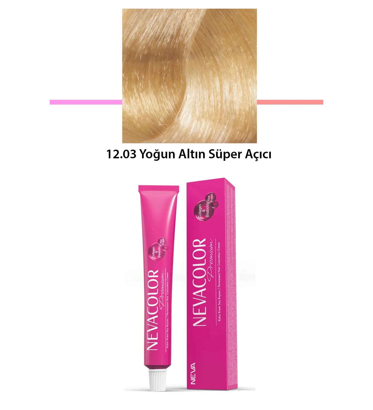 Heez Premium 12.03 Intense Gold Super Lightener - Permanent Cream Hair Dye 50 g Tube