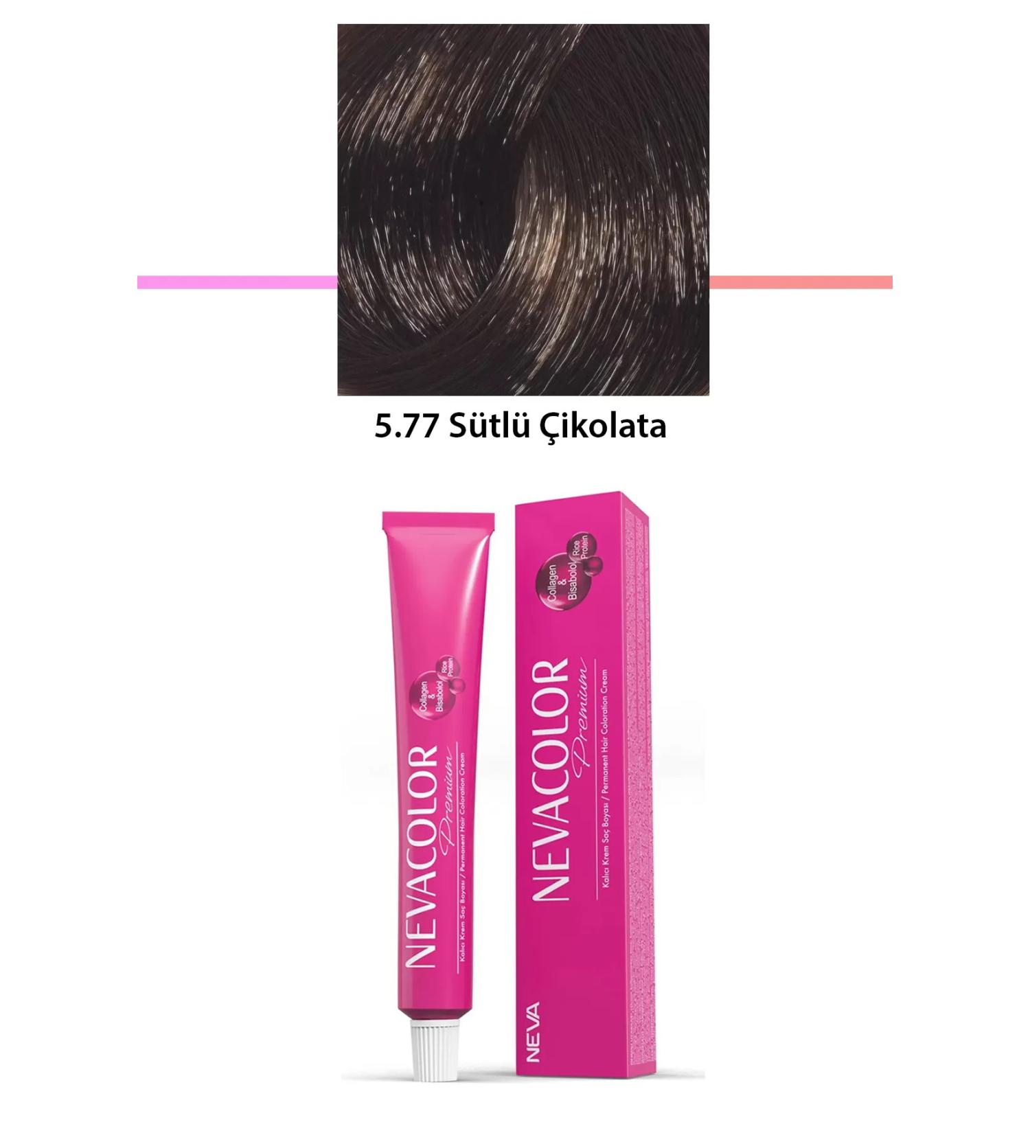 Heez Premium 5.77 Milk Chocolate - Permanent Cream Hair Dye 50 g Tube