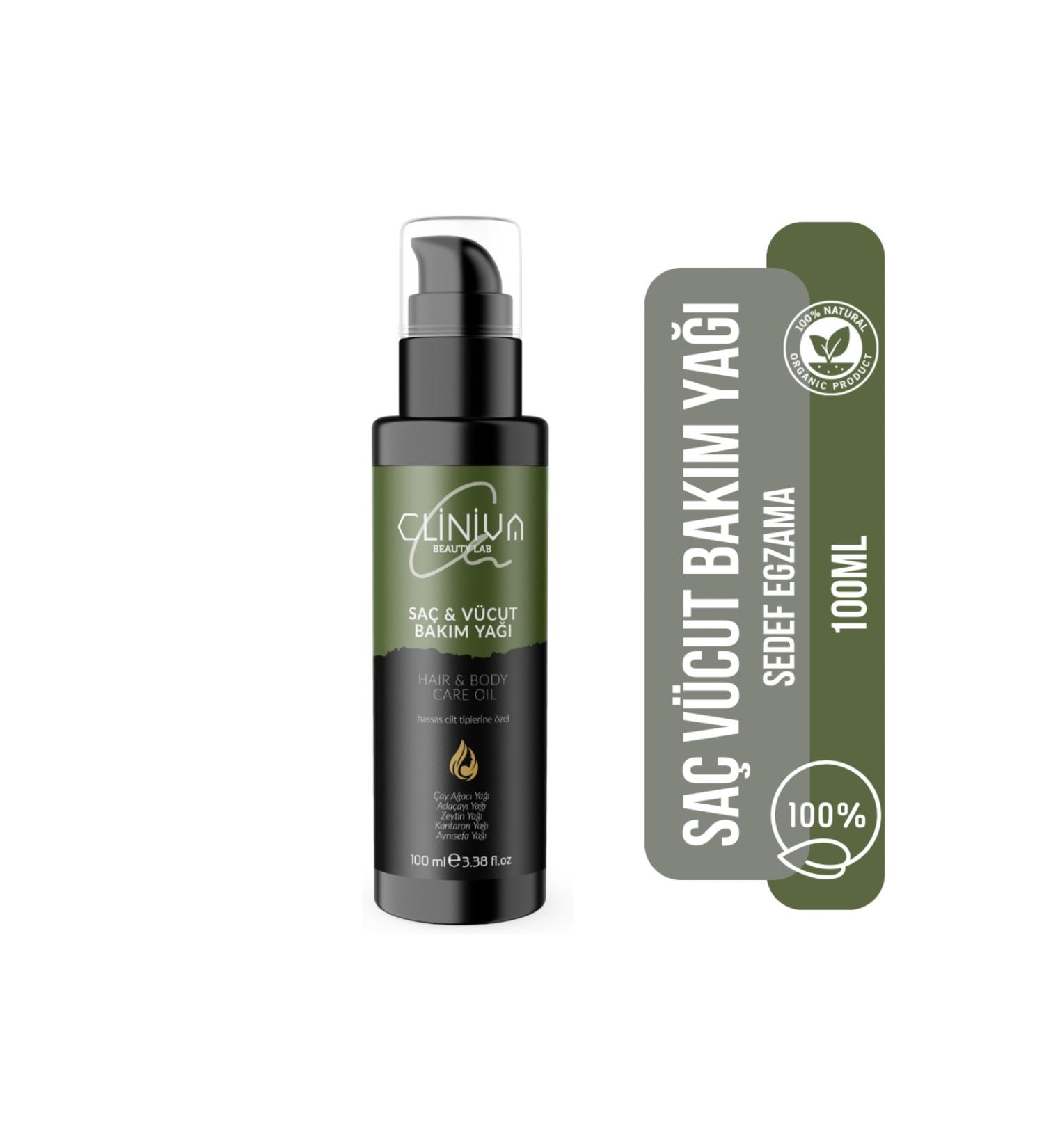 cliniva Hair and Body Care Oil ( Eczema) Anti-Itching 100ml - Buy Online on GoSupps.com