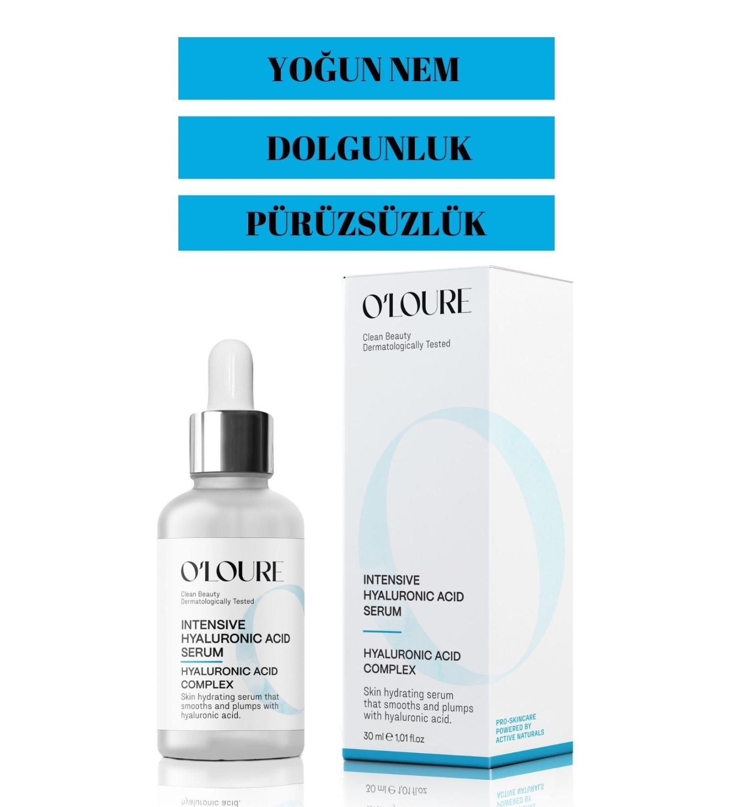 o'loure beauty Intensive Hyaluronic Acid Serum Intensive Effective Moisturizing Hyaluronic Acid Serum Moisture Serum 30ml - Buy Online on GoSupps.com
