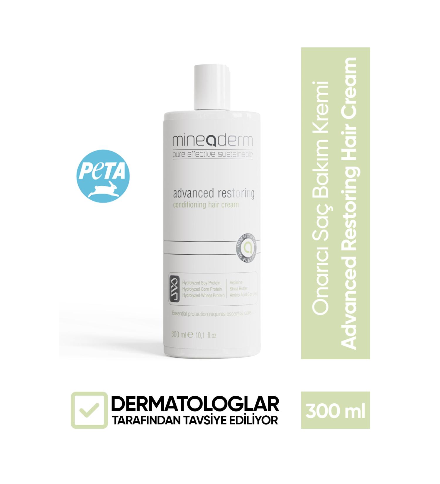 mineaderm Repairing Hair Care Cream - Advanced Restoring 300 ml - Buy Online on GoSupps.com