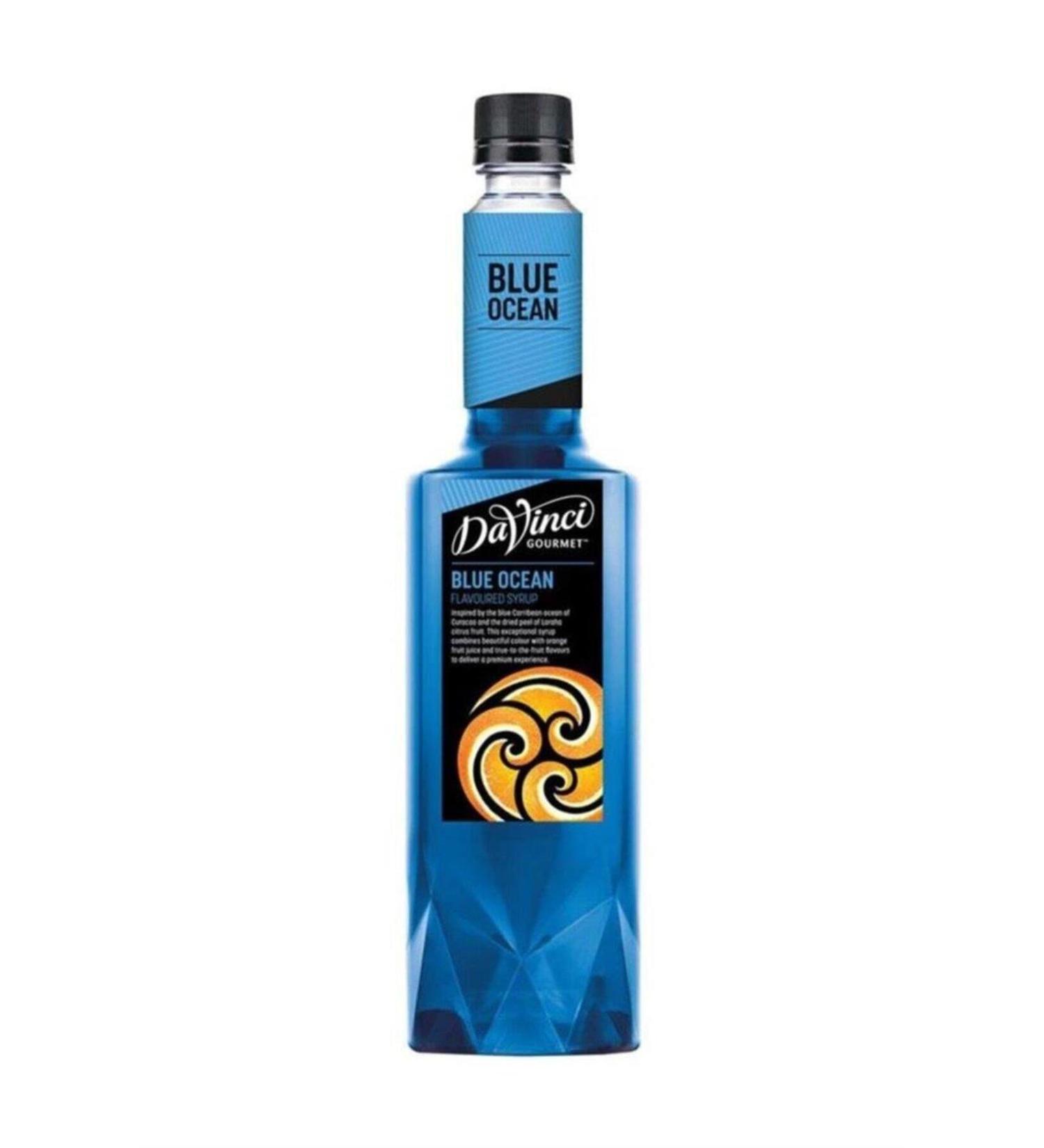 Da Vinci Gourmet Bitter Orange Blue Ocean Flavored Cocktail Syrup 750 ml
