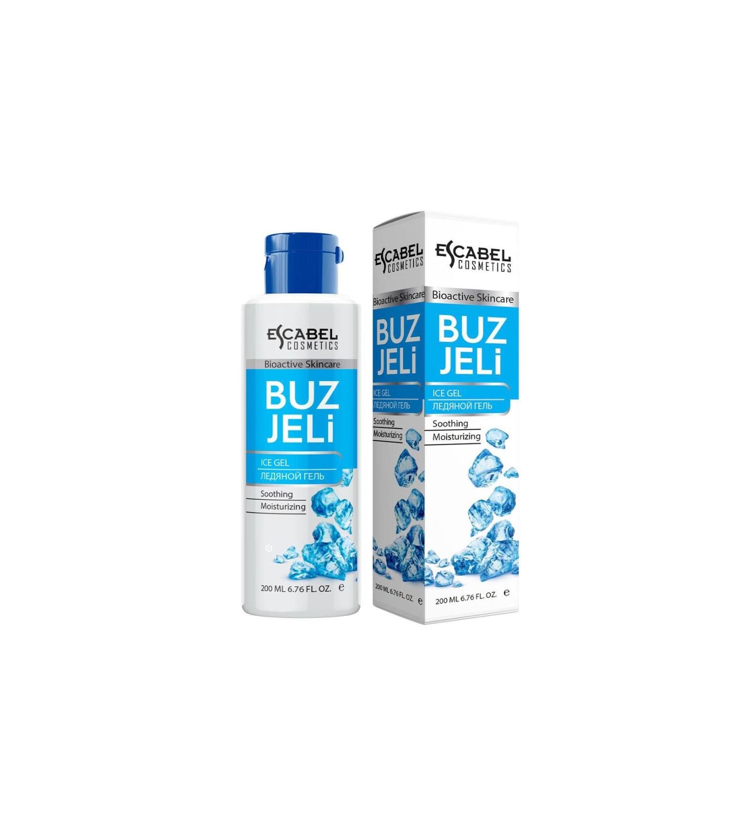 Escabel After Sun and Epilation Ice Gel Refreshing Moisturizer Paraben and Sulfate Free 200ml