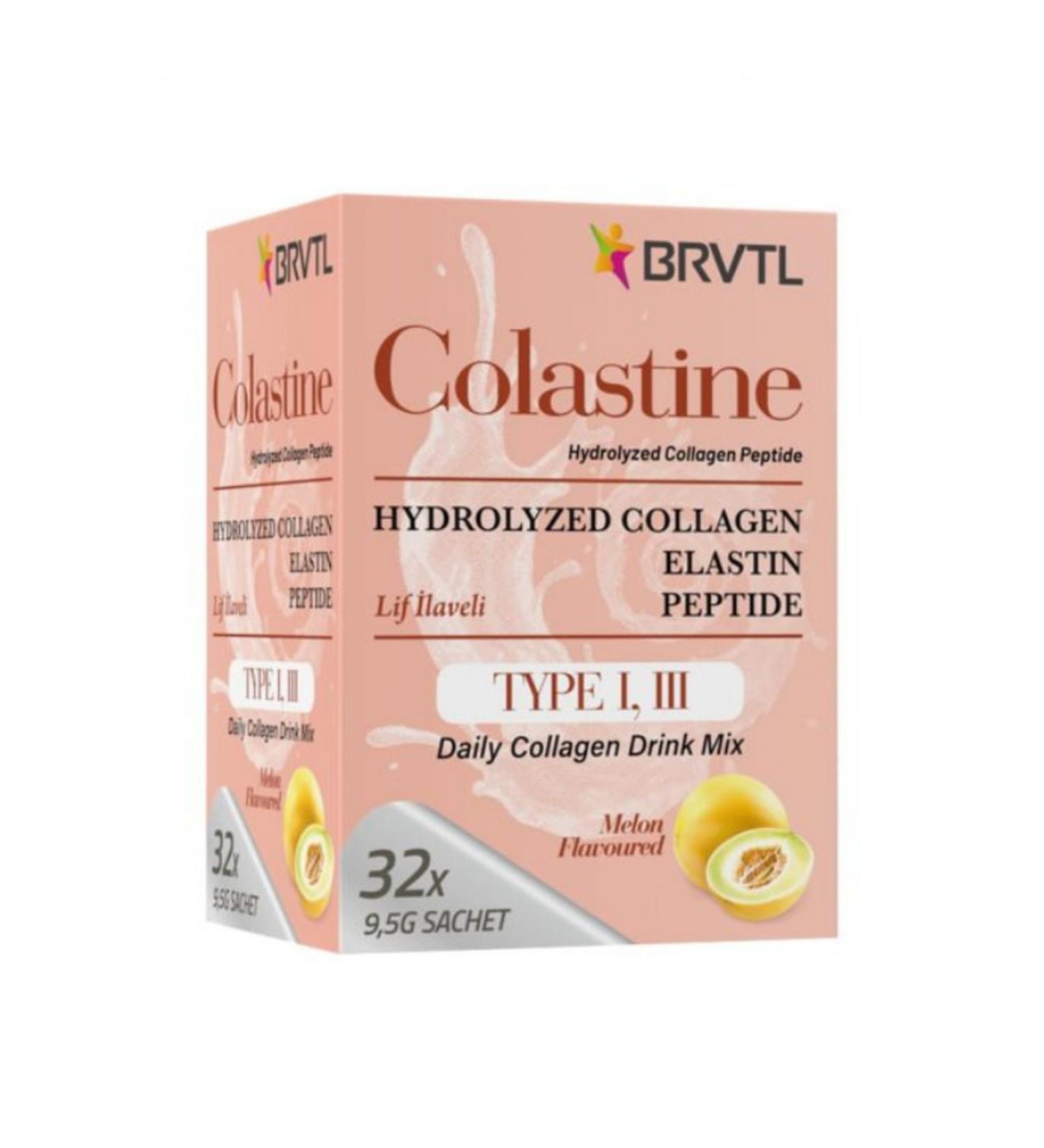 BRVTL Colastine Hydrolyzed Collagen + Elastin | 32 Sachets