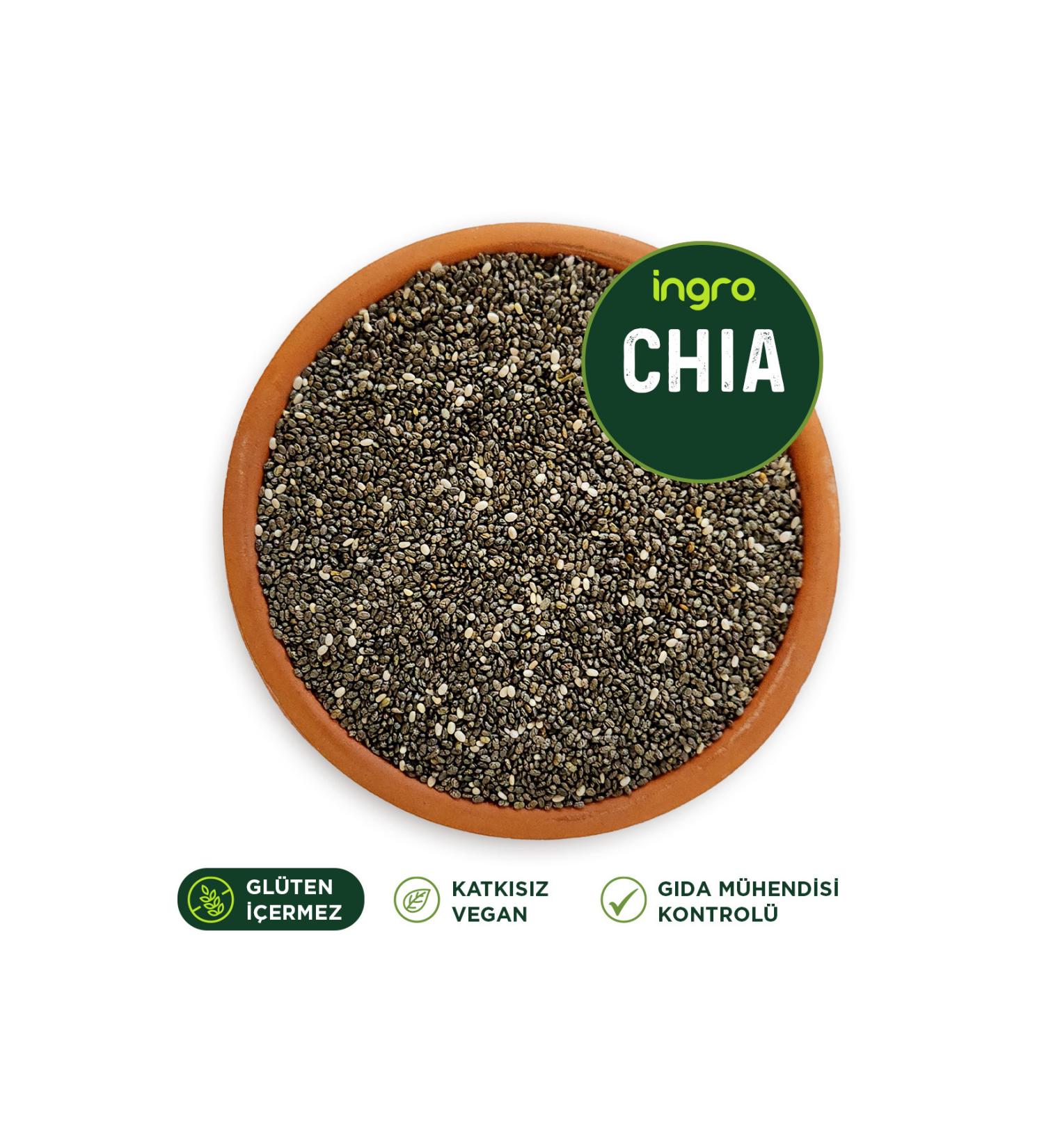 Ingro Gluten Free Chia Seeds 600 G