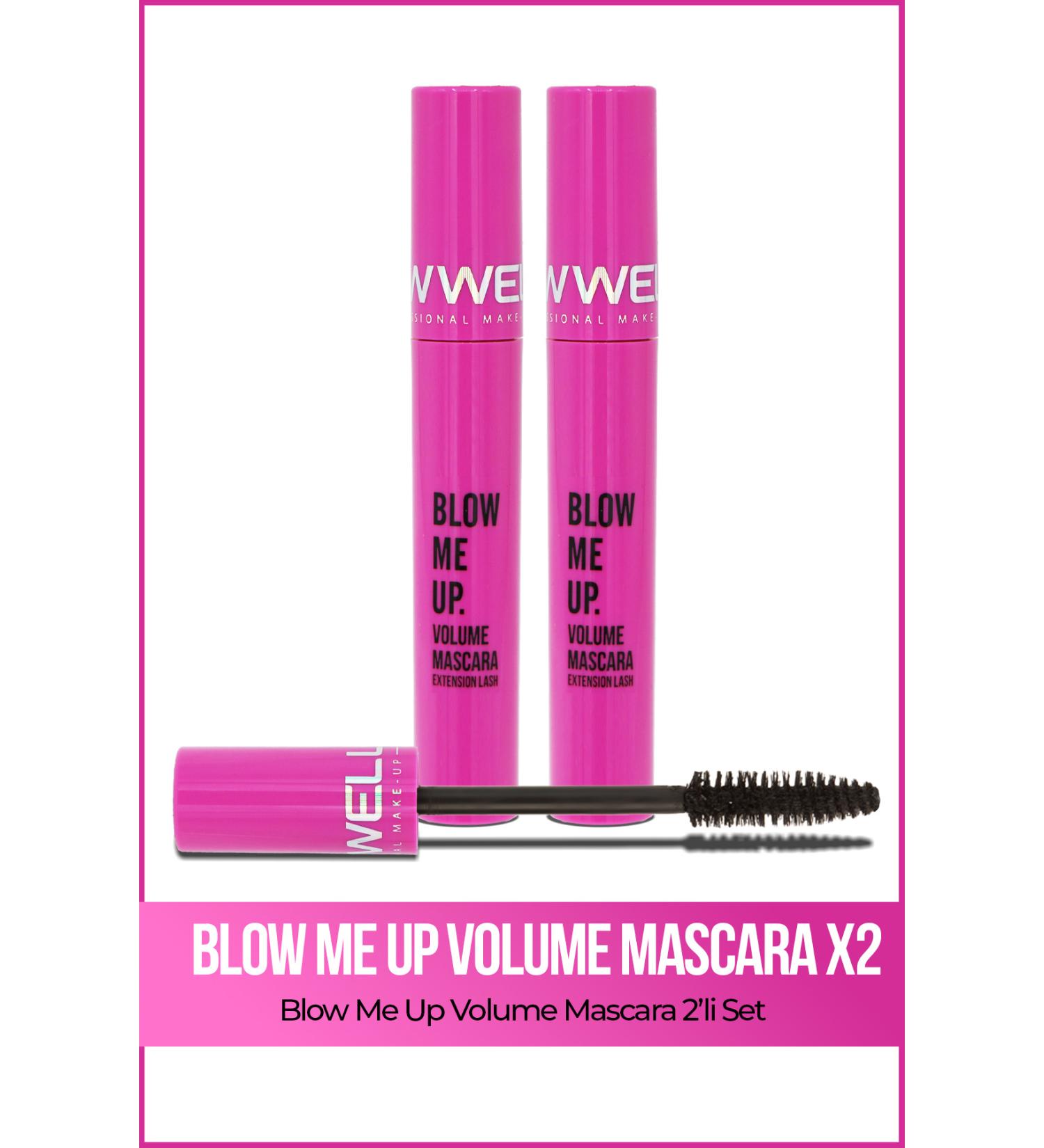 New Well 2x Blow Me Up Volume Mascara 8 ML Double Set