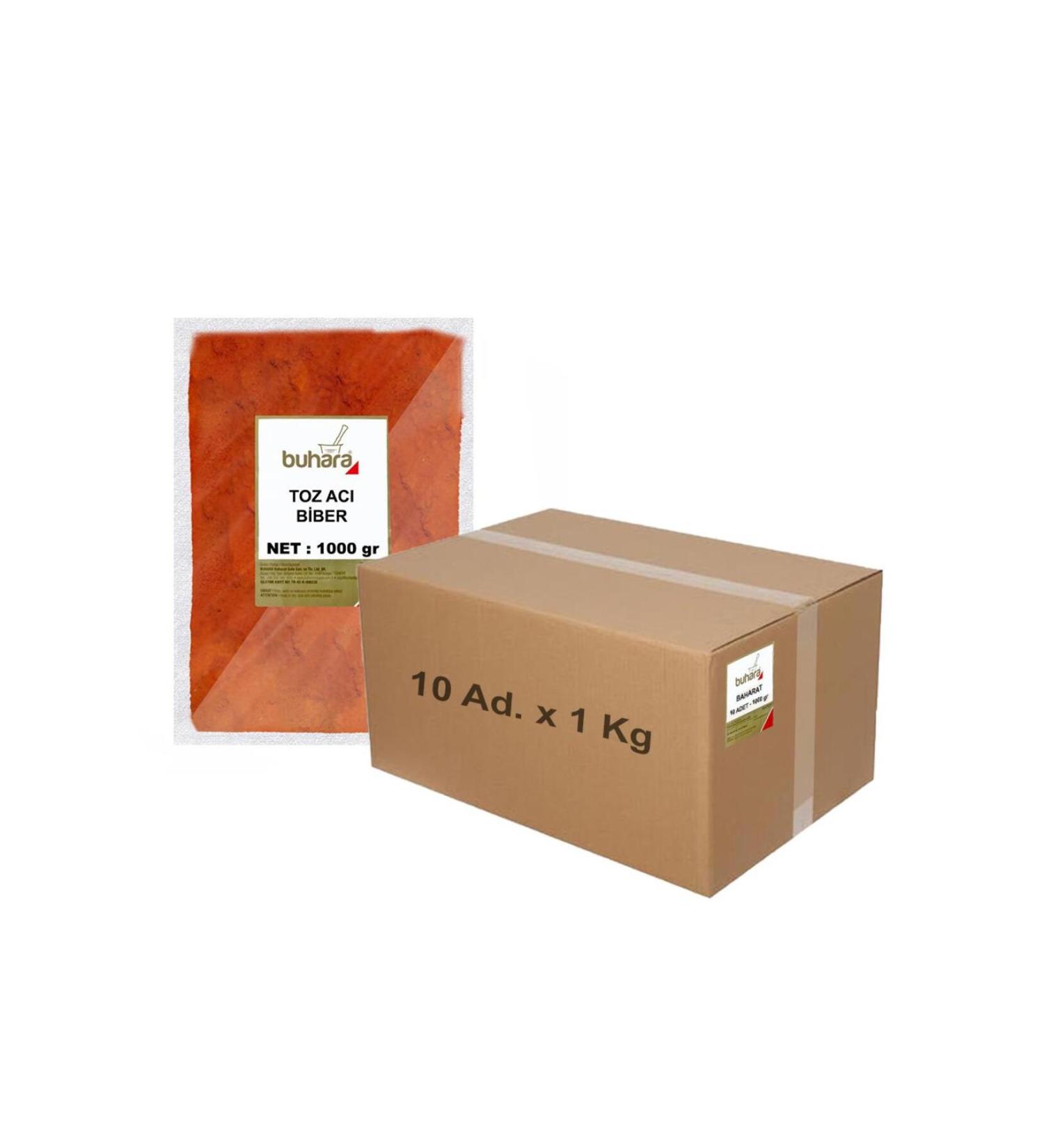 Buhara WHOLESALE POWDERED HOT PEPPER 1 KG x 10 Pcs - 10 KG