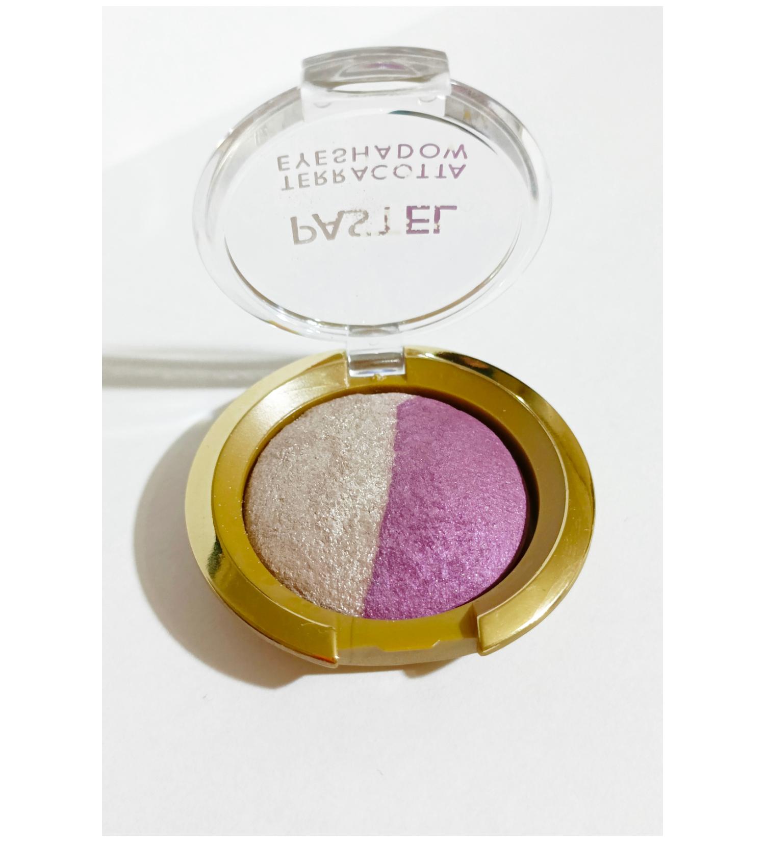 Pastel Terracotta Single Light Glitter Eyeshadow Beige and Purple No:77