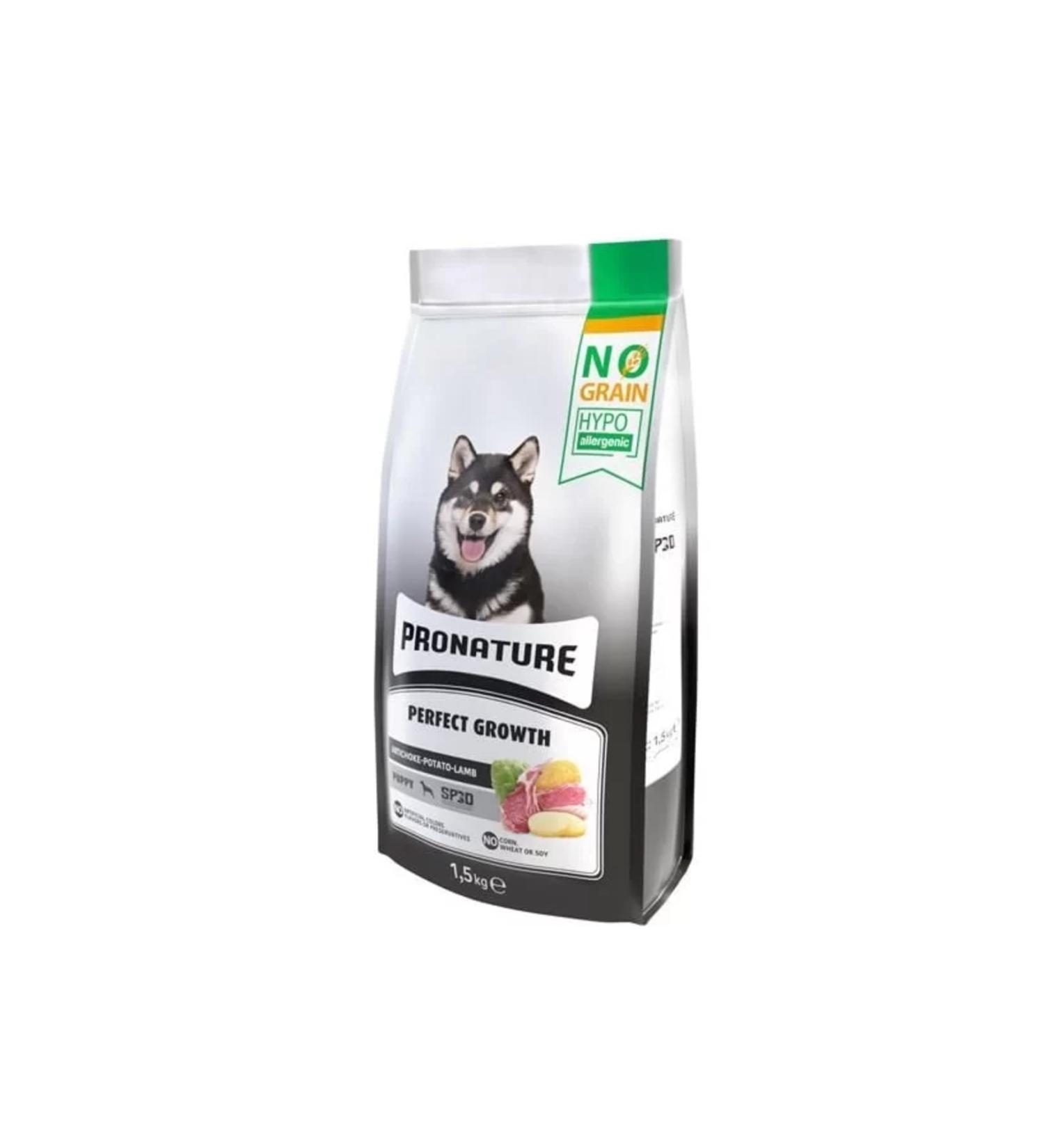 Your ureticiniz Pronature Hypo-allergenic Grain-Free Lamb Puppy Food 1.5 Kg