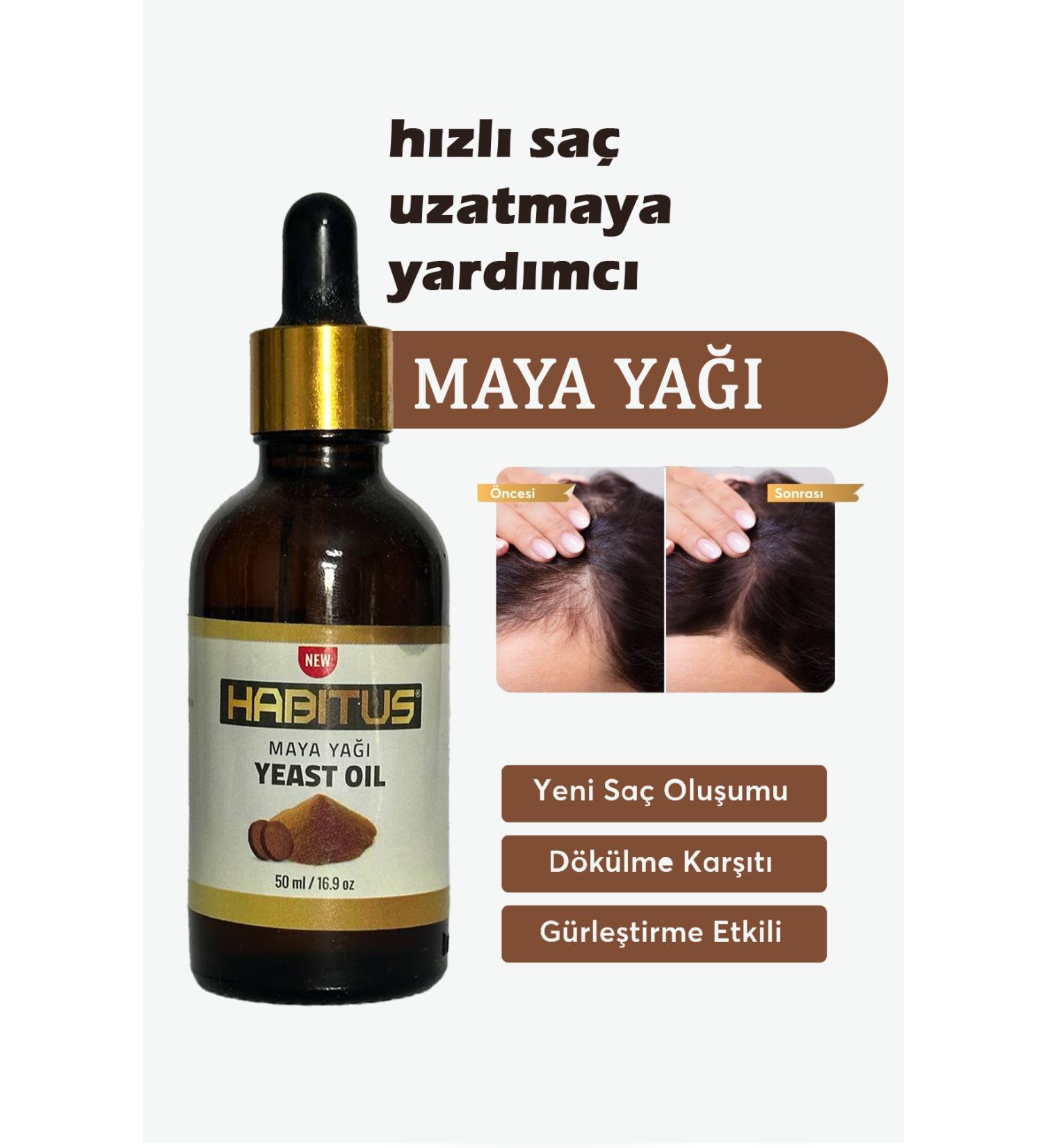 habitus yeast oil 0 Natural 50 ml | Special Care for Extremely Damaged and Falling Hair | Herbal Content - Buy Online on GoSupps.com
