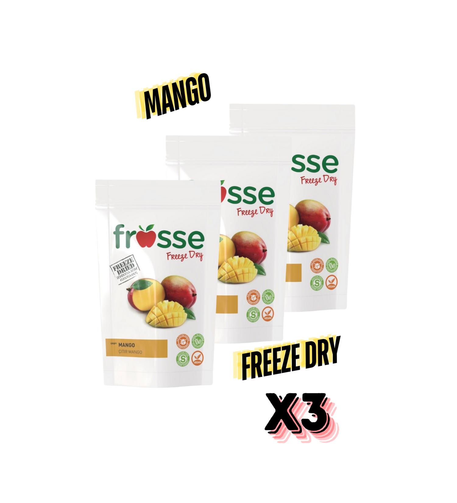 frosse Mango Crisps 3-packFreeze Dried Mango Chips 3-pack - Buy Online on GoSupps.com