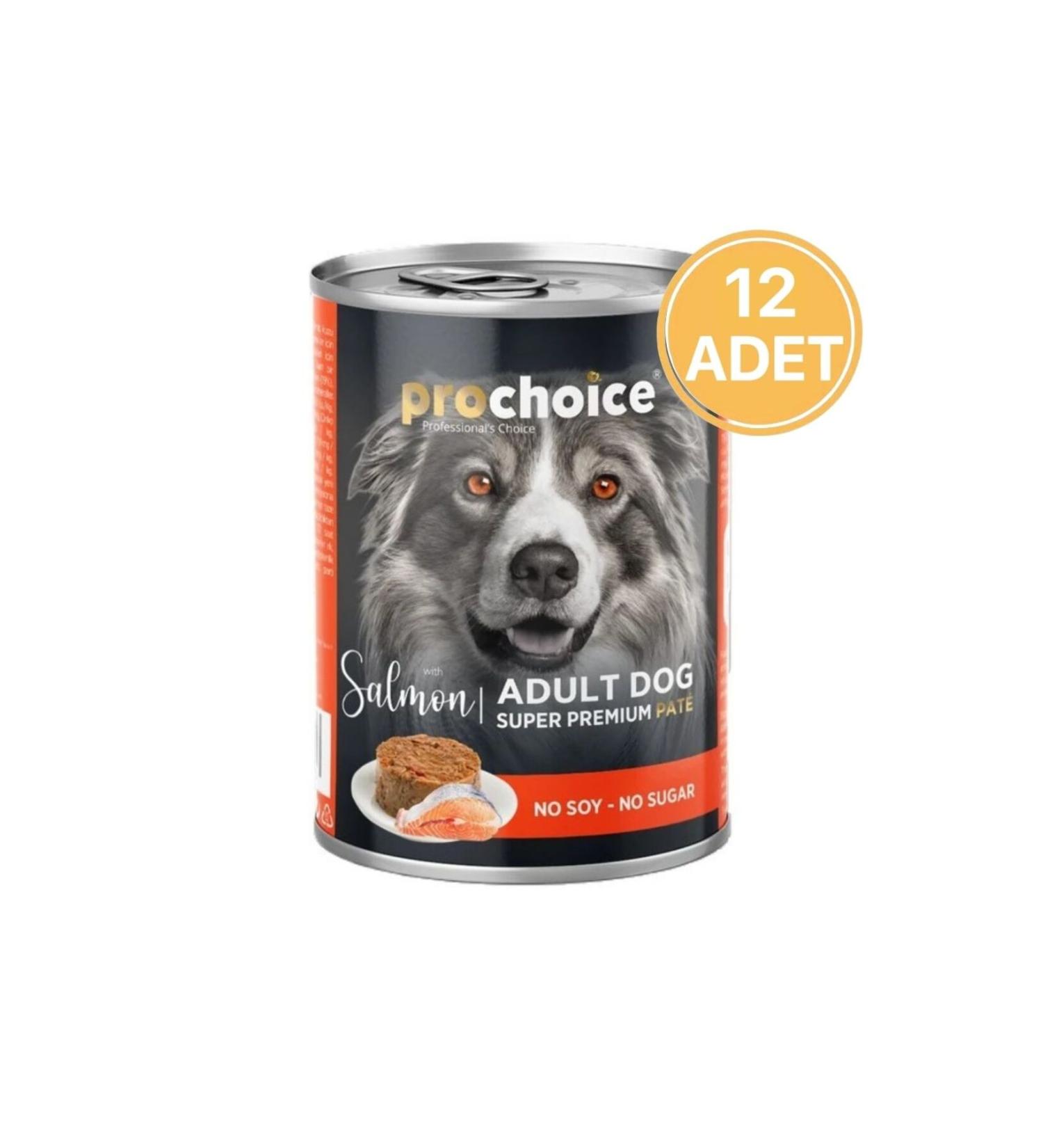 Pro Choice Salmon Paste Canned Dog Food 400 Gr (12 Pieces)