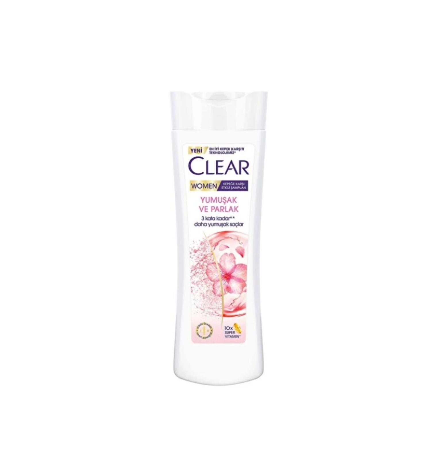 Clear Women Soft Shine Cherry Blossom Essence & Keratin Shampoo 350 ml
