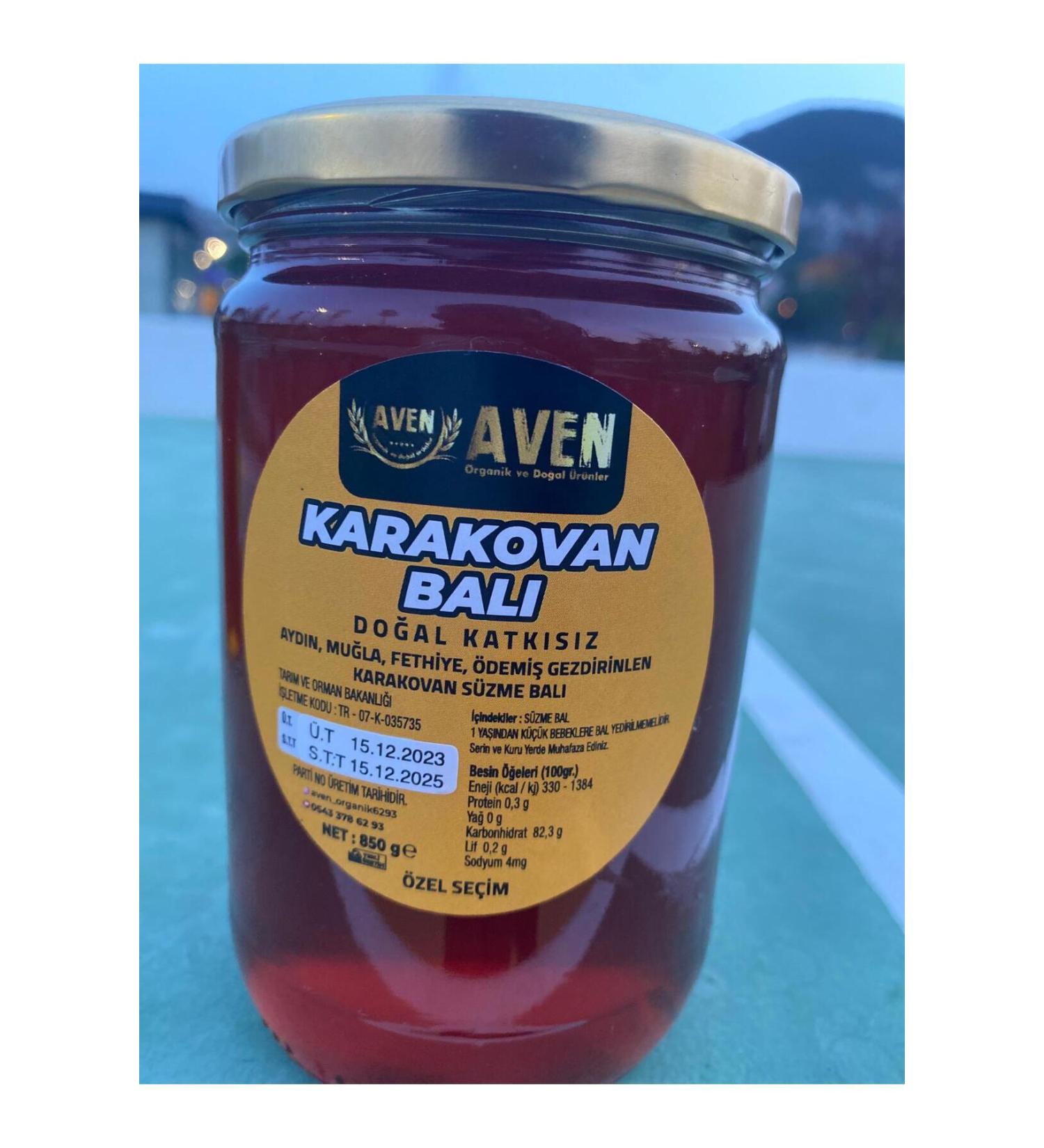 Aven AVENORGANICNATURAL Karakovan Pure Honey 850 gr (WITHOUT ADDITIVES NATURAL) - Buy Online on GoSupps.com