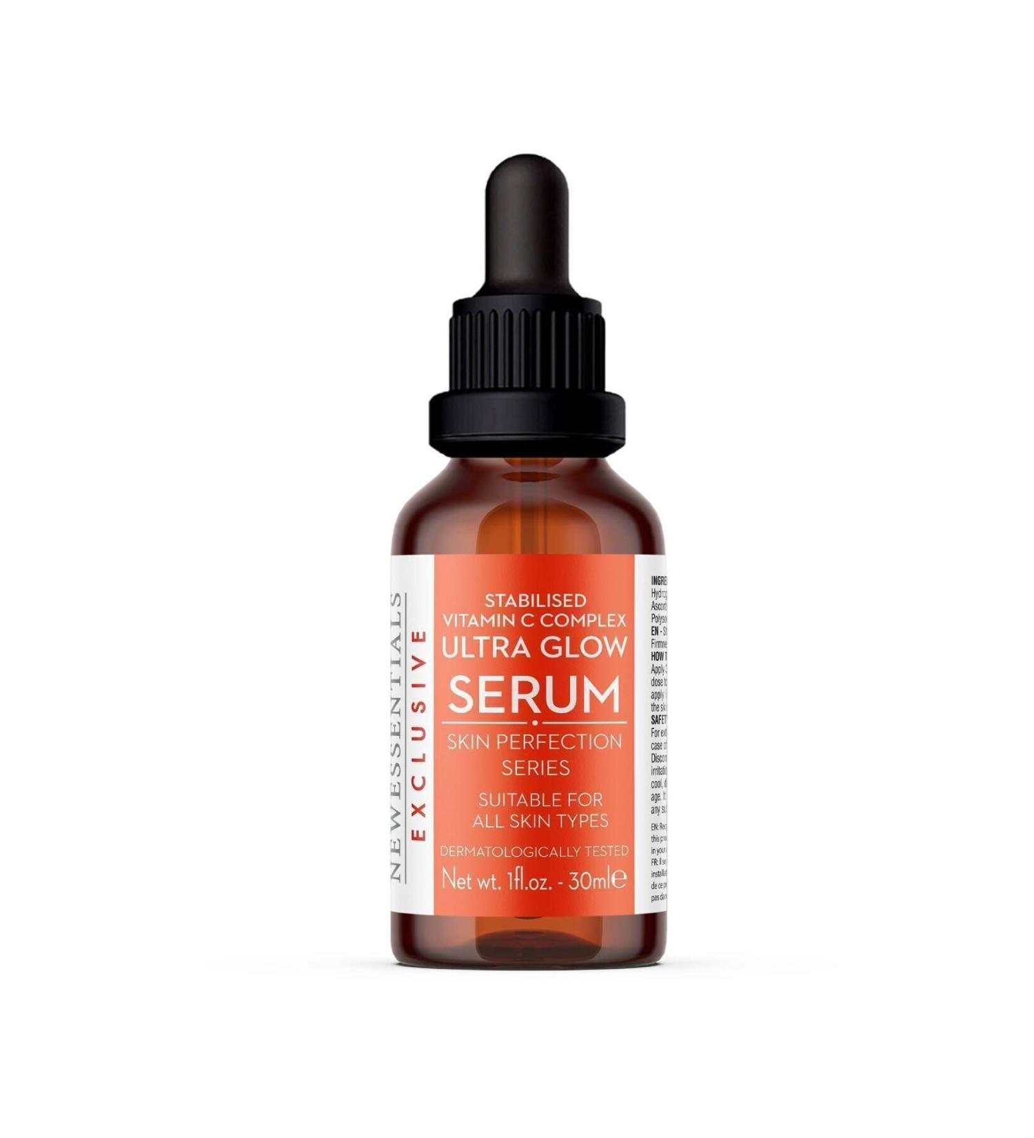 New Essentials Brightening & Skin Tone Equalizing Vitamin-C Serum (Hyaluronic Acid+ B5) - Buy Online on GoSupps.com