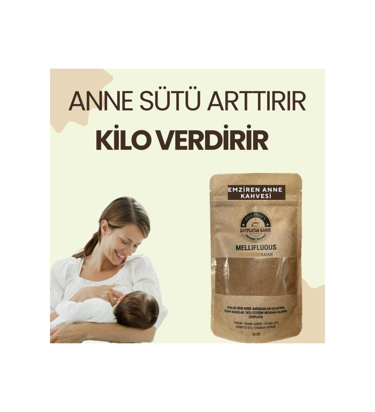 MELLIFLUOUS Breastfeeding Mother Coffee Herbal Coffee That Both Increases Milk and Helps You Lose Weight (50gr) - Buy Online on GoSupps.com