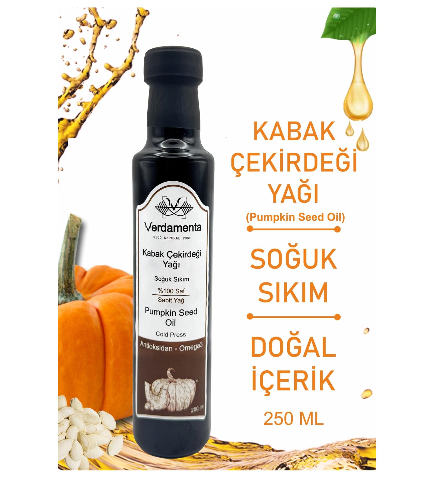 verdamenta Pumpkin Seed Oil 250 ml 0 Natural Cold Pressed Antioxidant-omega3 Support - Buy Online on GoSupps.com