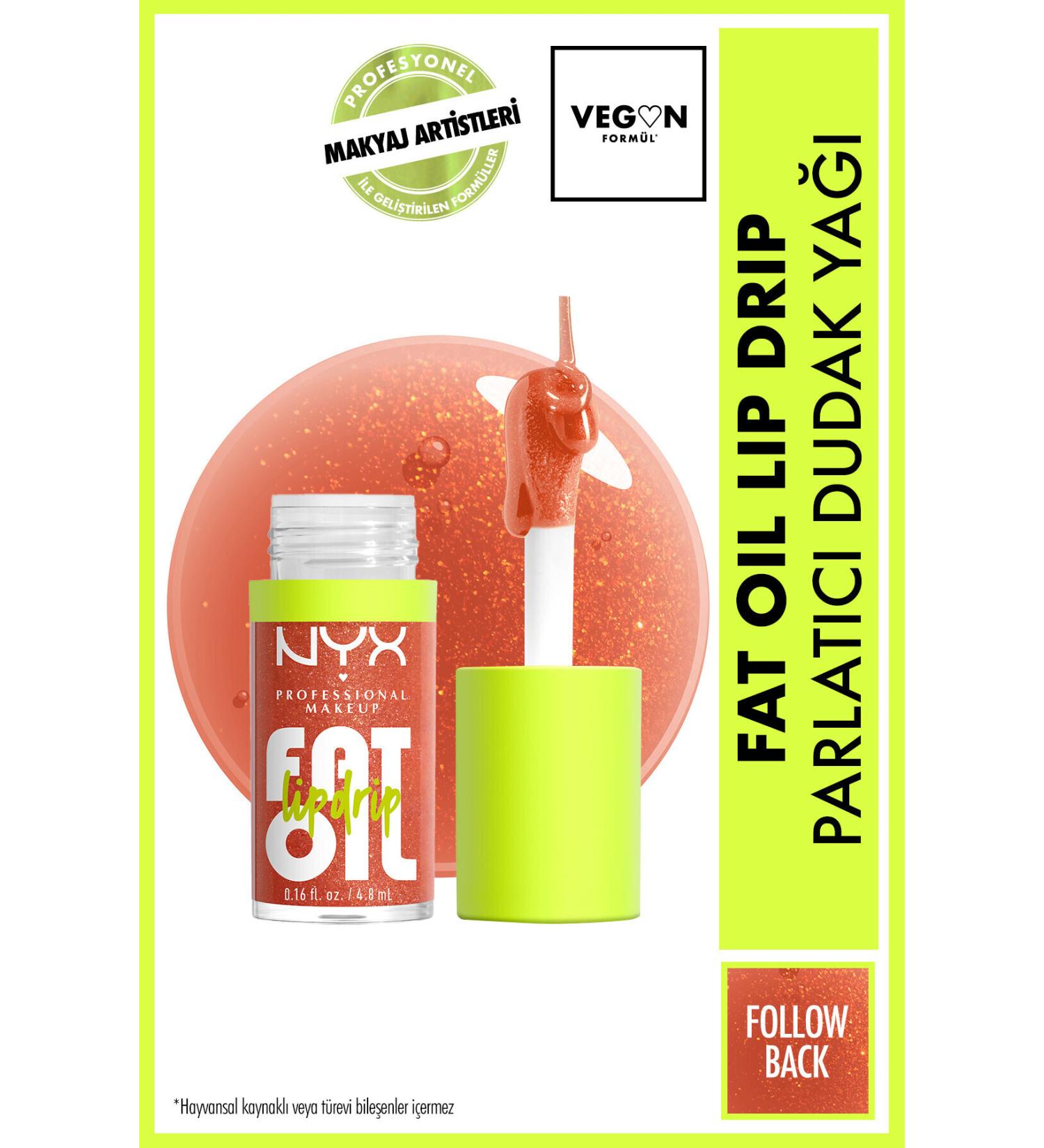 NYX Professional Makeup Fat Oil Lip Drip Shine Lip Oil - Follow Back - Buy Online on GoSupps.com