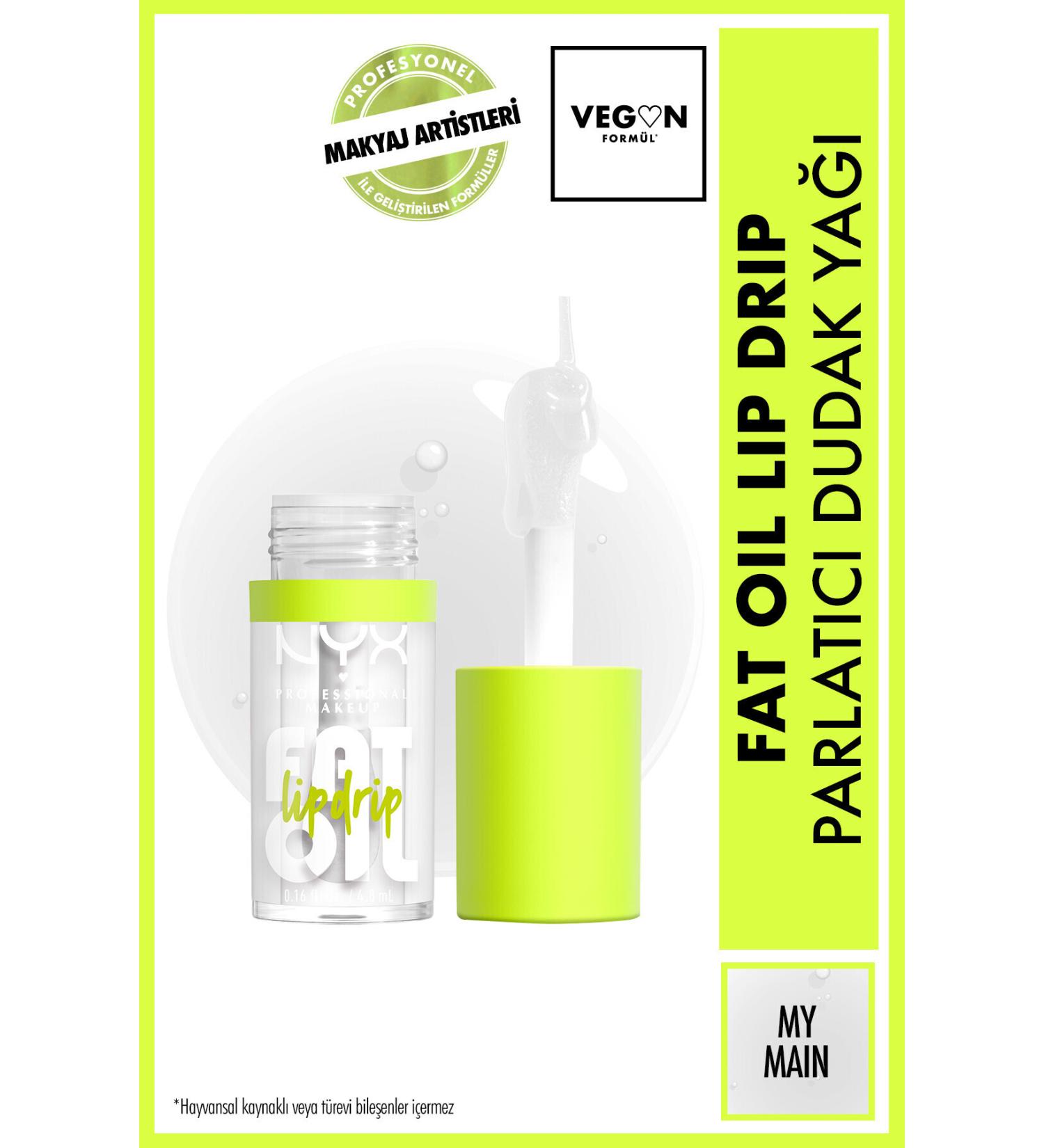 NYX Professional Makeup Fat Oil Lip Drip Shine Lip Oil - My Main - Buy Online on GoSupps.com