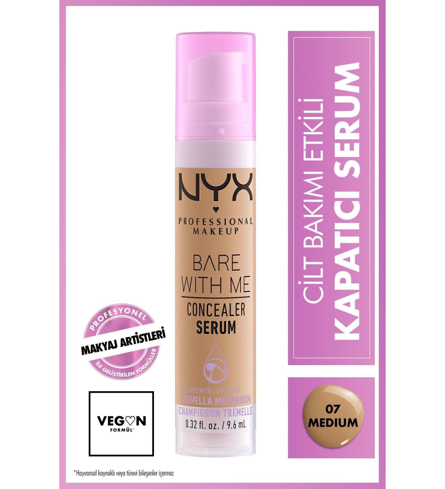 NYX Professional Makeup Bare With Me Concealer Serum 07 Medium - Buy Online on GoSupps.com