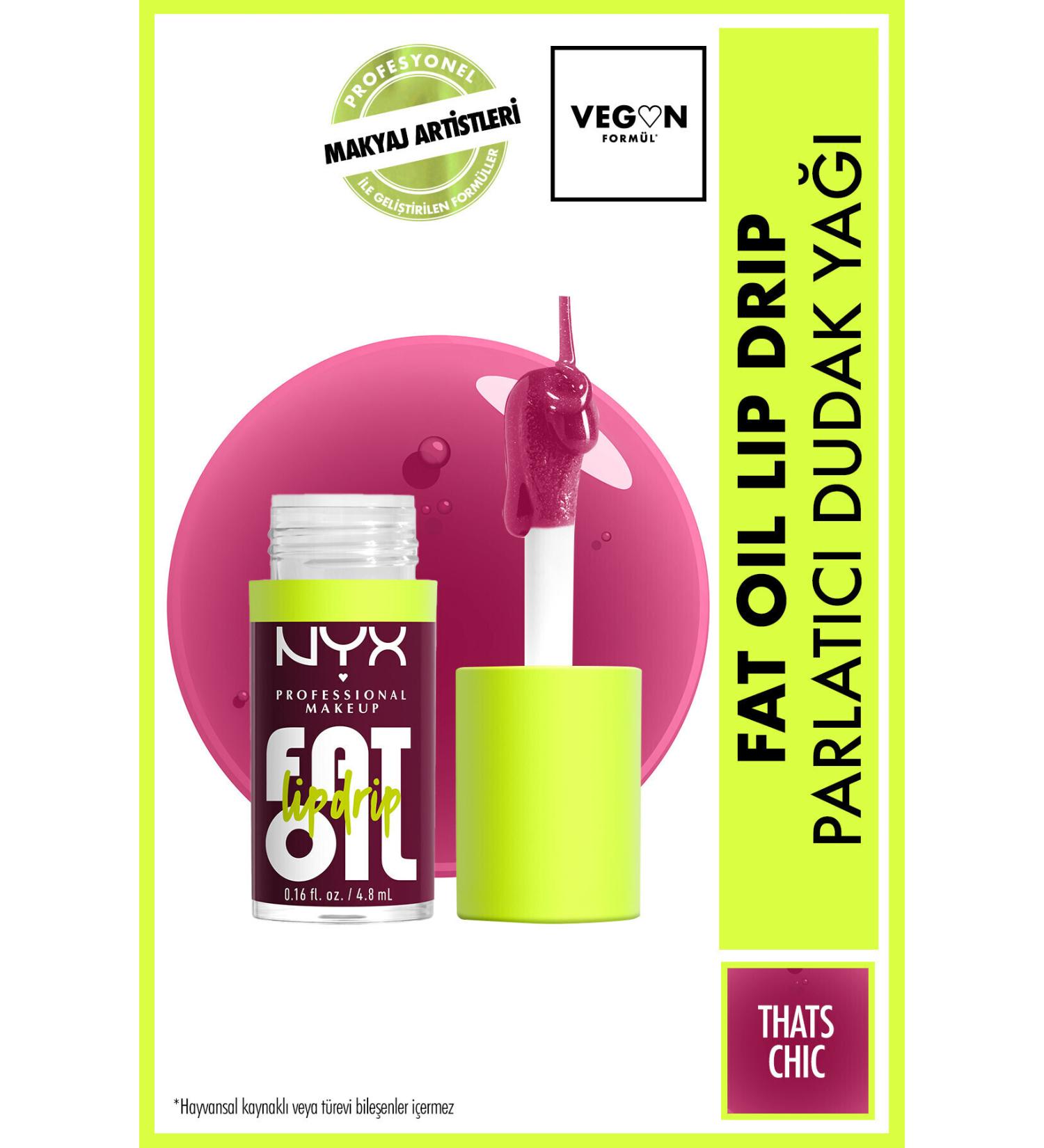 NYX Professional Makeup Fat Oil Lip Drip Shine Lip Oil - Thats Chic - Buy Online on GoSupps.com
