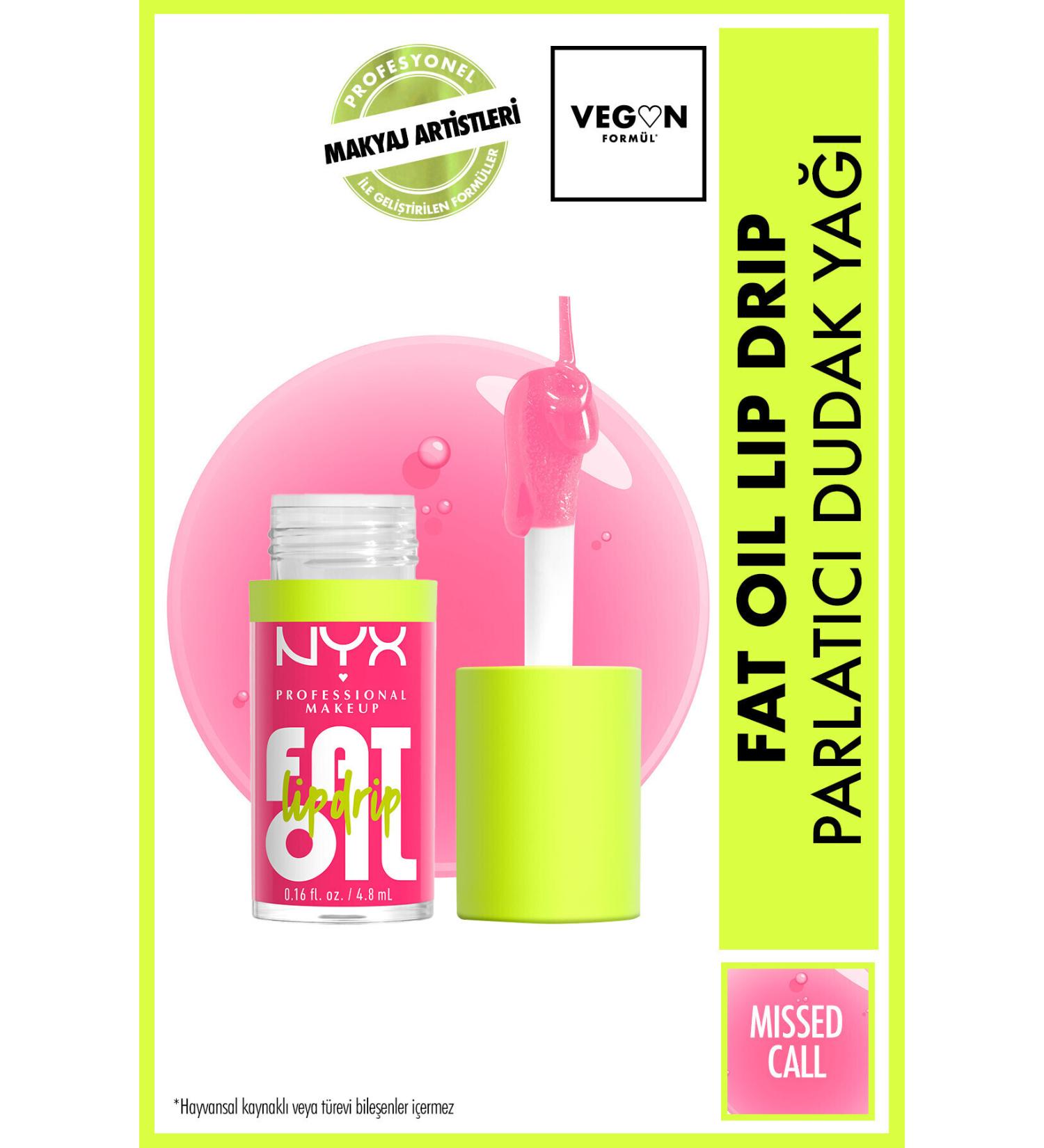 NYX Professional Makeup Fat Oil Lip Drip Shine Lip Oil - Missed Call - Buy Online on GoSupps.com