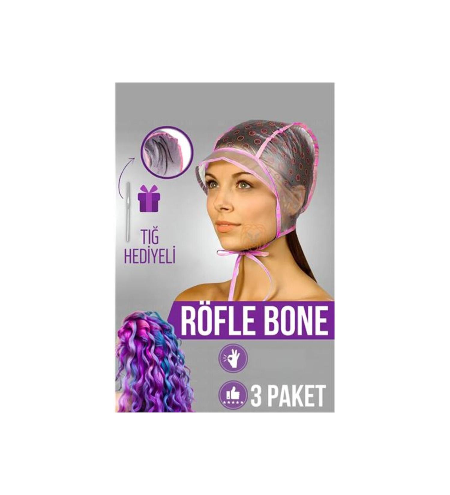 Easy Supply ModaCar Highlight Bonnet Crochet 3 PACK Hair Color Bonnet