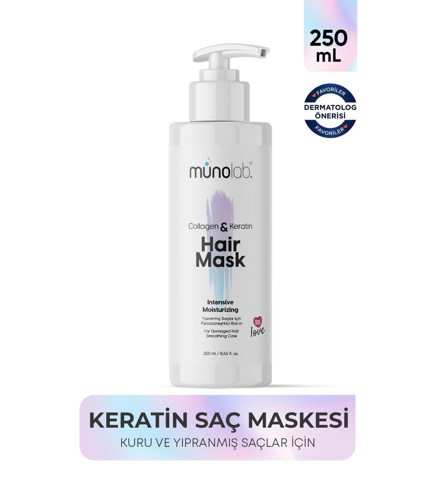 MUNOLAB Keratin & Collagen Vegan Hair Care Cream Instant Repair Easy Combing Helper - Buy Online on GoSupps.com