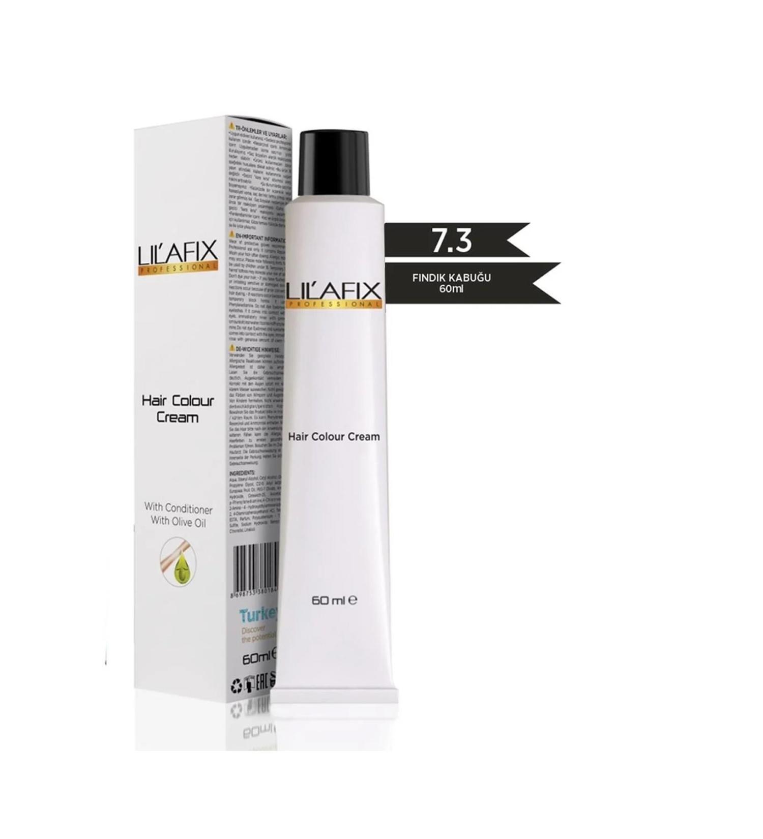 Lilafix Cream Tube Hair Dye 7.3 Hazelnut Shell 60 ml