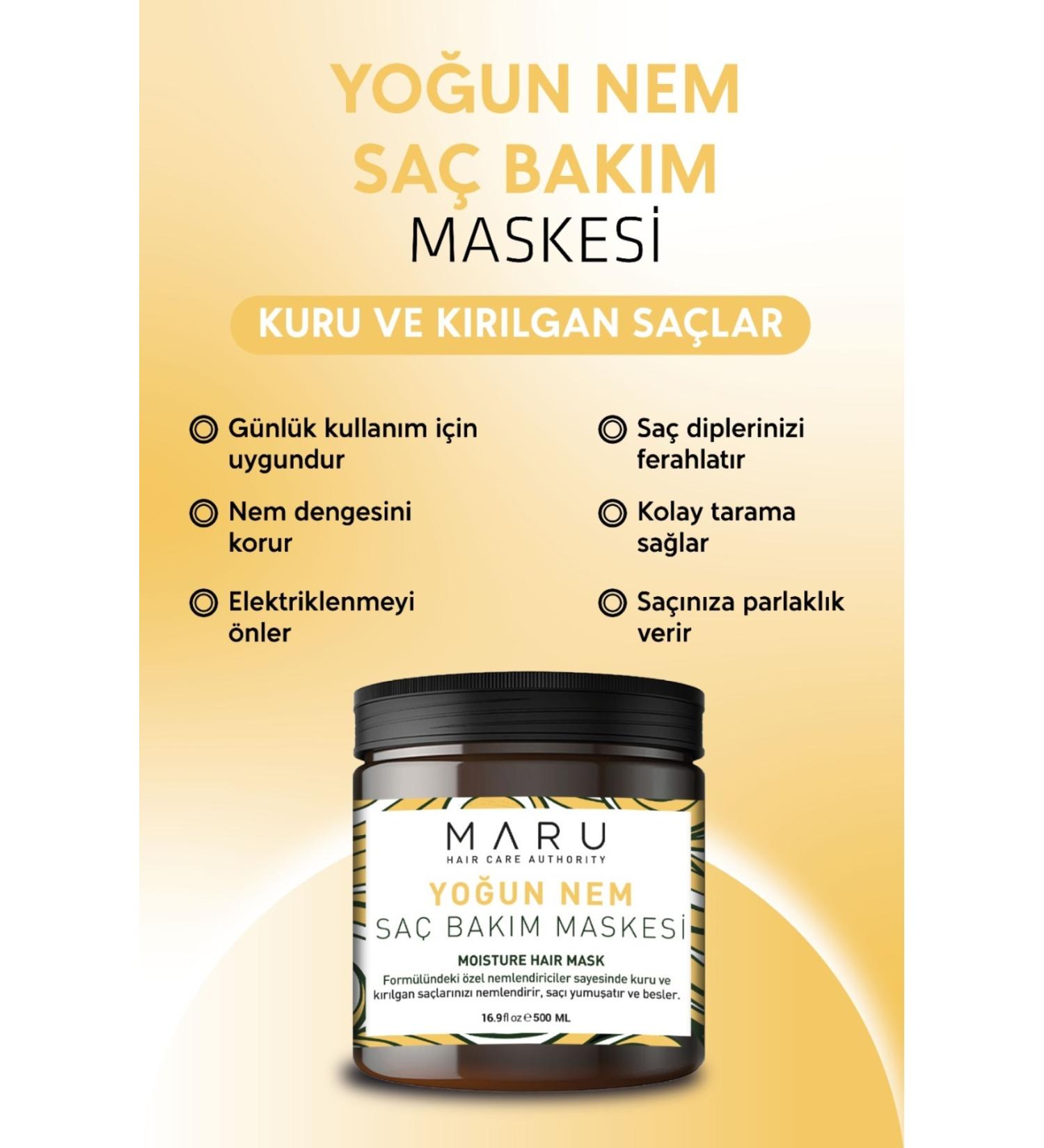 MARU Keratin & Biotin Repair Hair Mask for Dry and Damaged Hair 500 ml - Buy Online on GoSupps.com