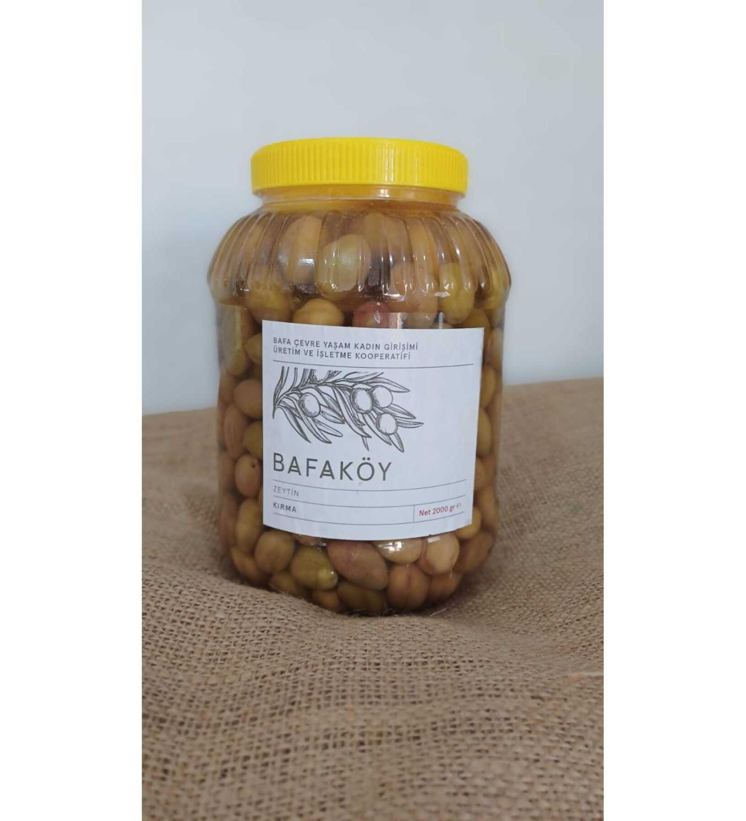 Bafak y Milas memecik cracked olives (in water) 2 000 gr.