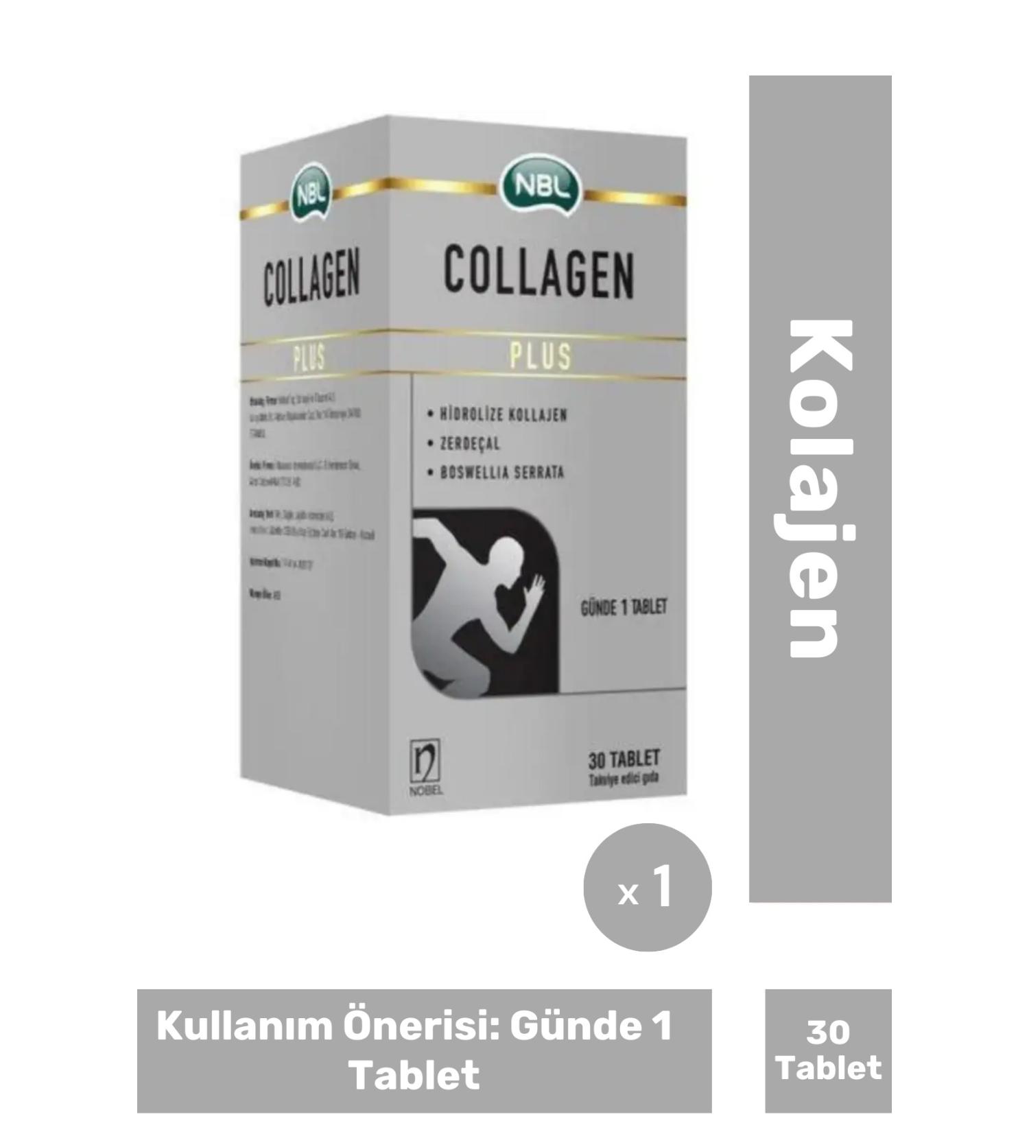 Fit1001 NBL Collagen Plus Magnesium Containing Collagen 30 Tablets