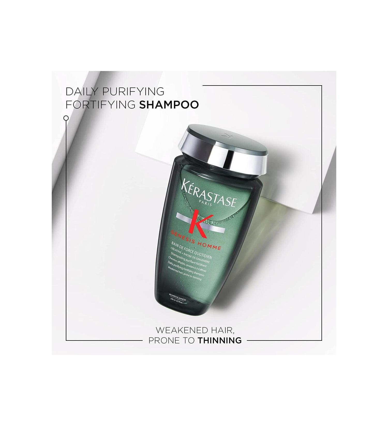 Kerastase Genesis Homme Bain Force Quotidien Strengthening Shampoo for Weak Hair 250ml EVA50